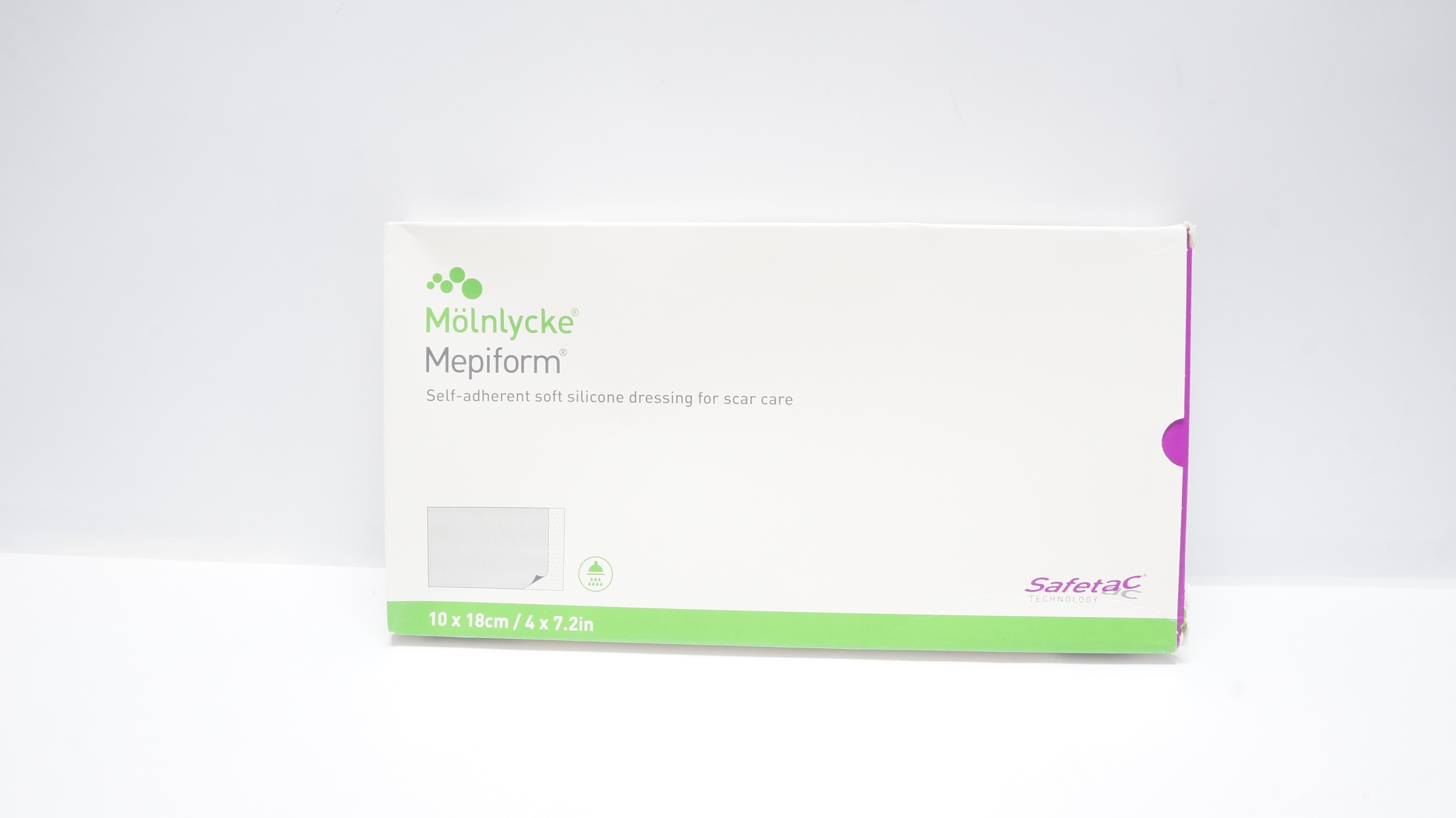 Mölnlycke 293499 Mepiform Self-Adherent Soft Dressing 4 x 7.2inch - Box of 5