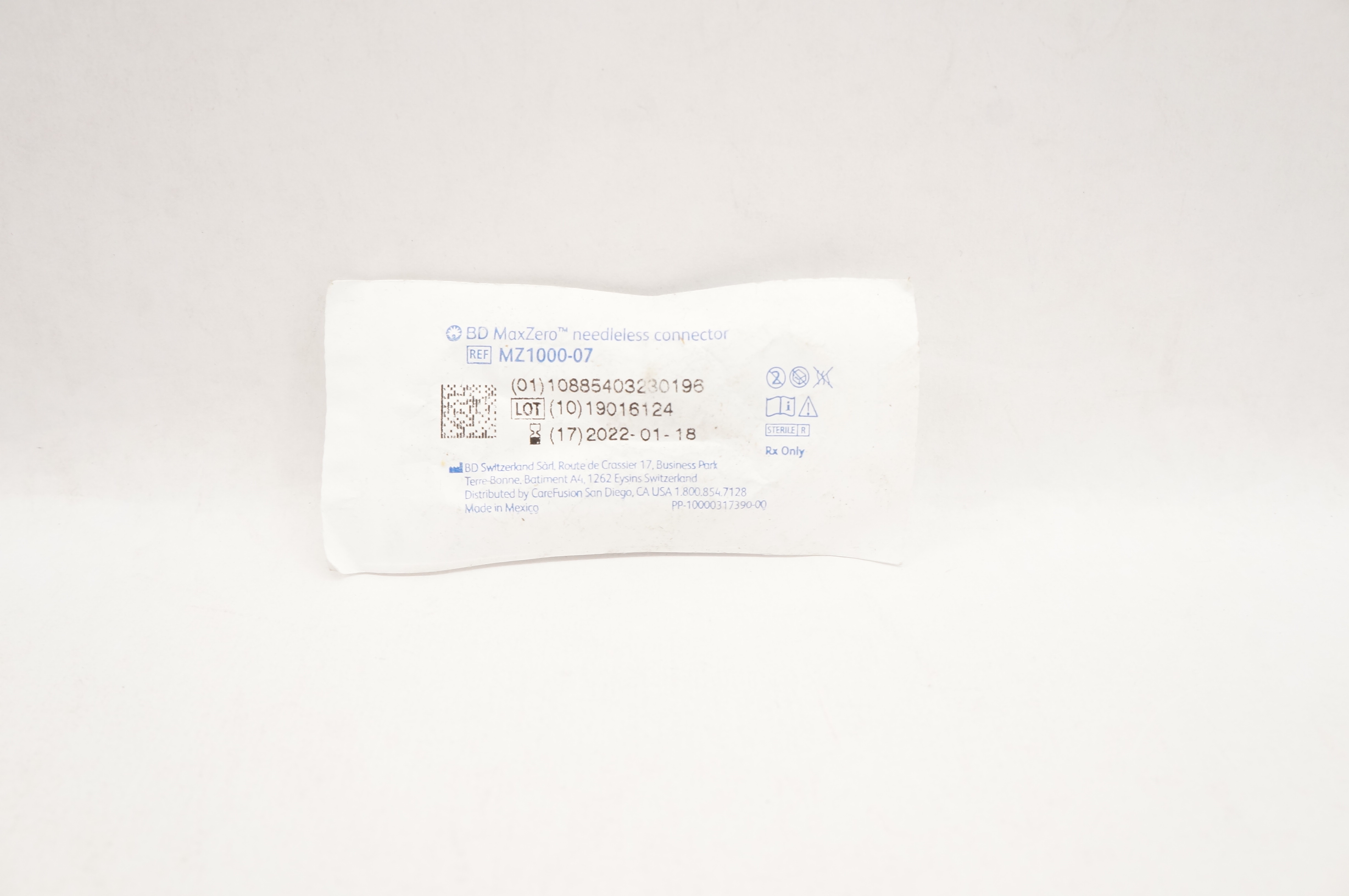 BD MZ1000-07 MaxZero Ndleless Connector (x)