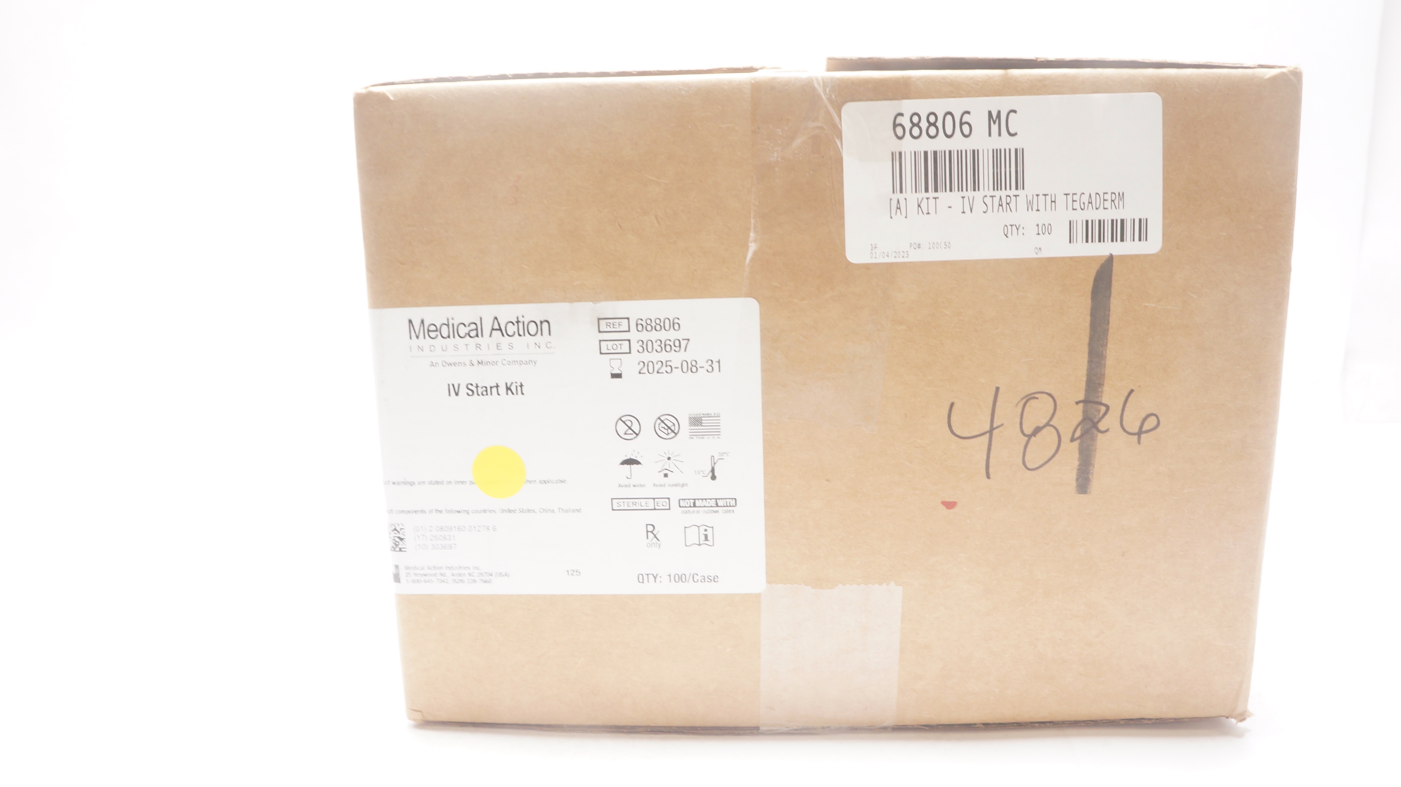 Medical Action 68806 IV Start Kit - Case of 100