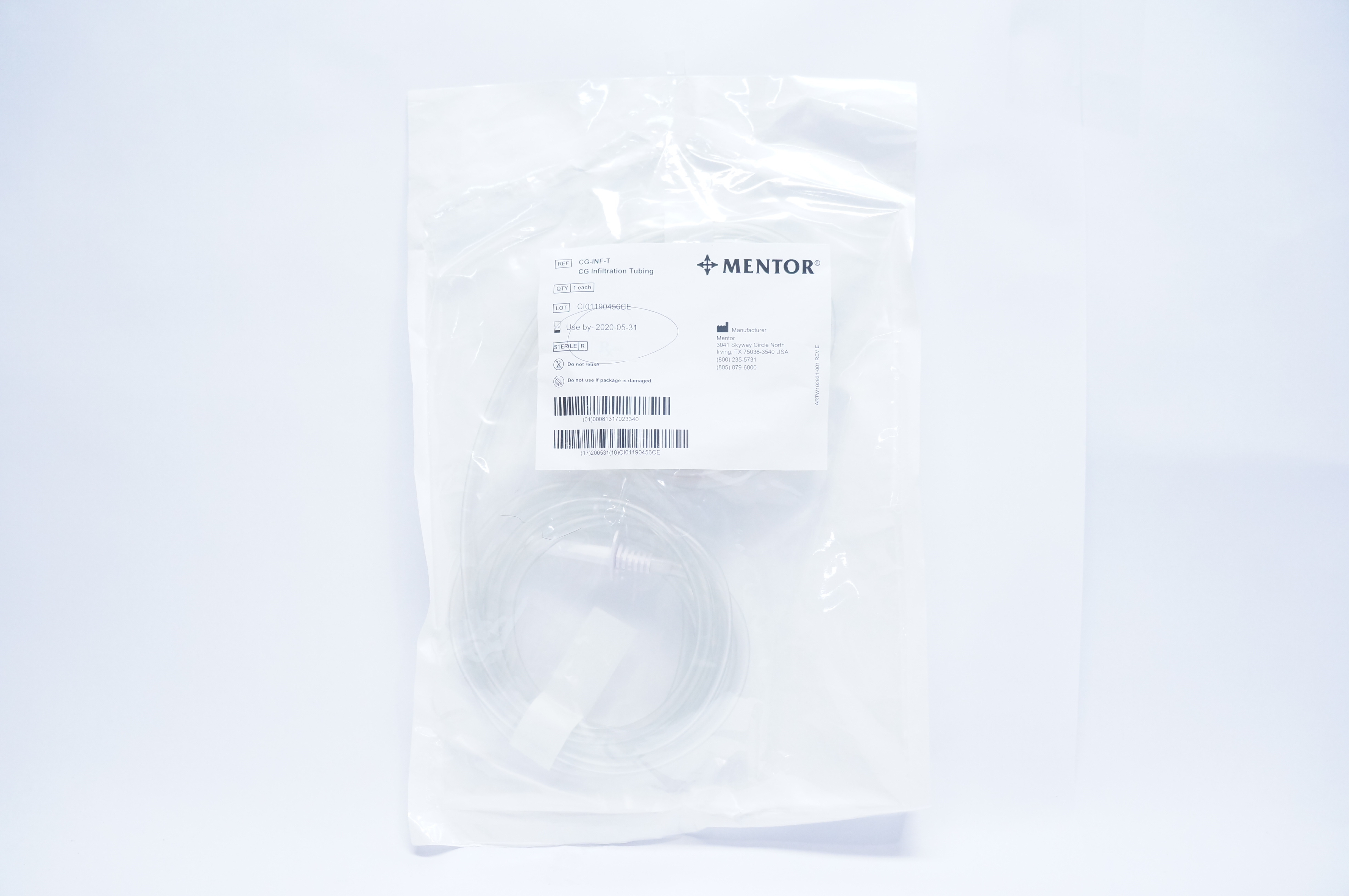 Mentor CG-INF-T CG Infiltration Tubing (x)