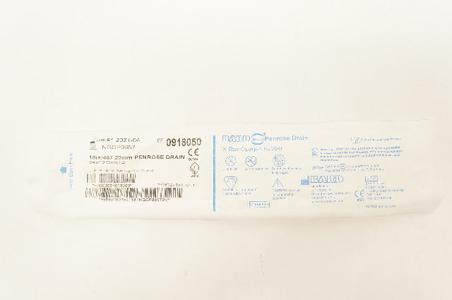 Bard 0918050 Davol Penrose Drain X-Ray Opaque Rubber 18inch x 3/4inch I.D. (x)