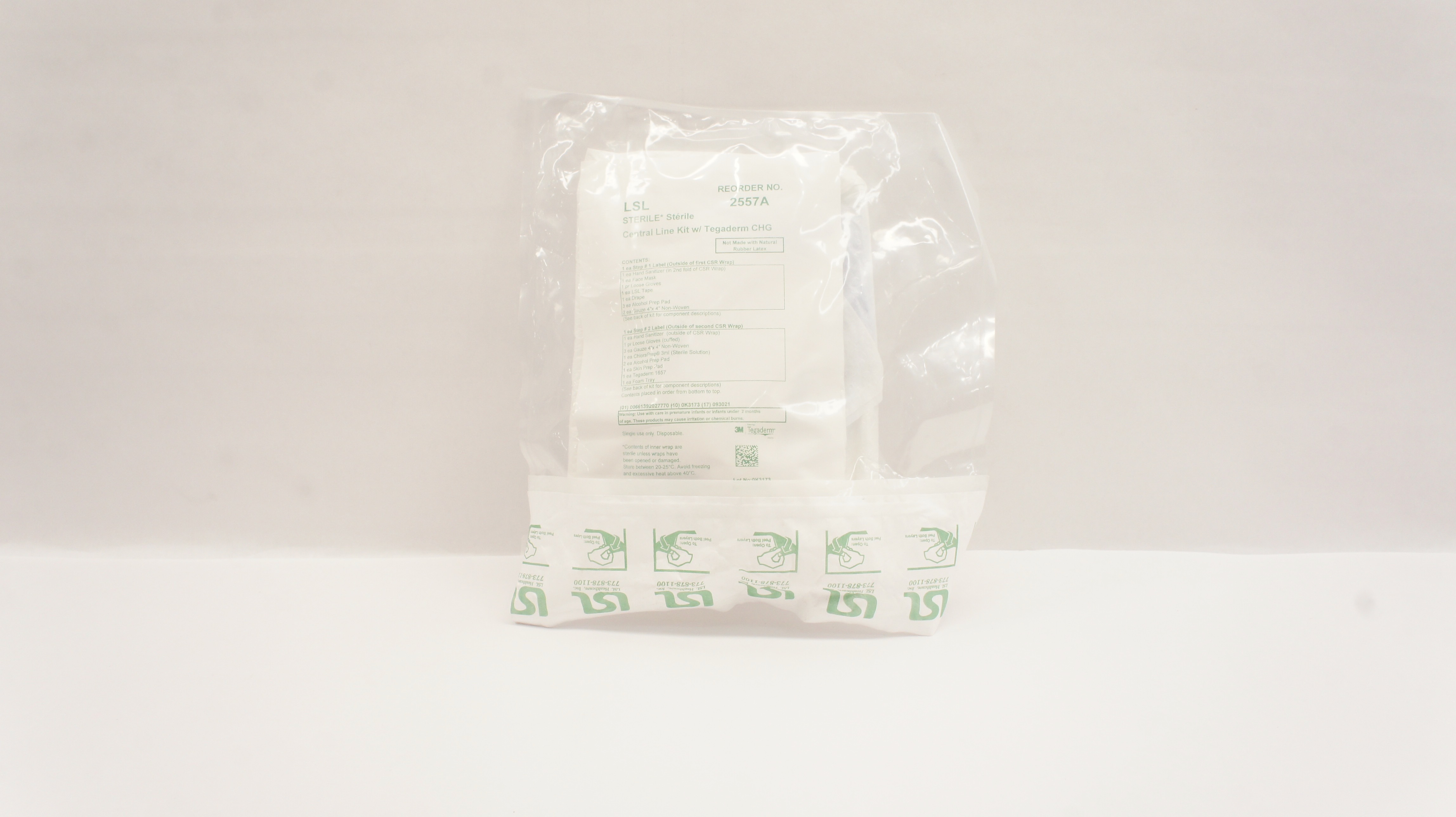 LSL Healthcare 2557A 3M Tegaderm Central Line Kit with Tegaderm CHG