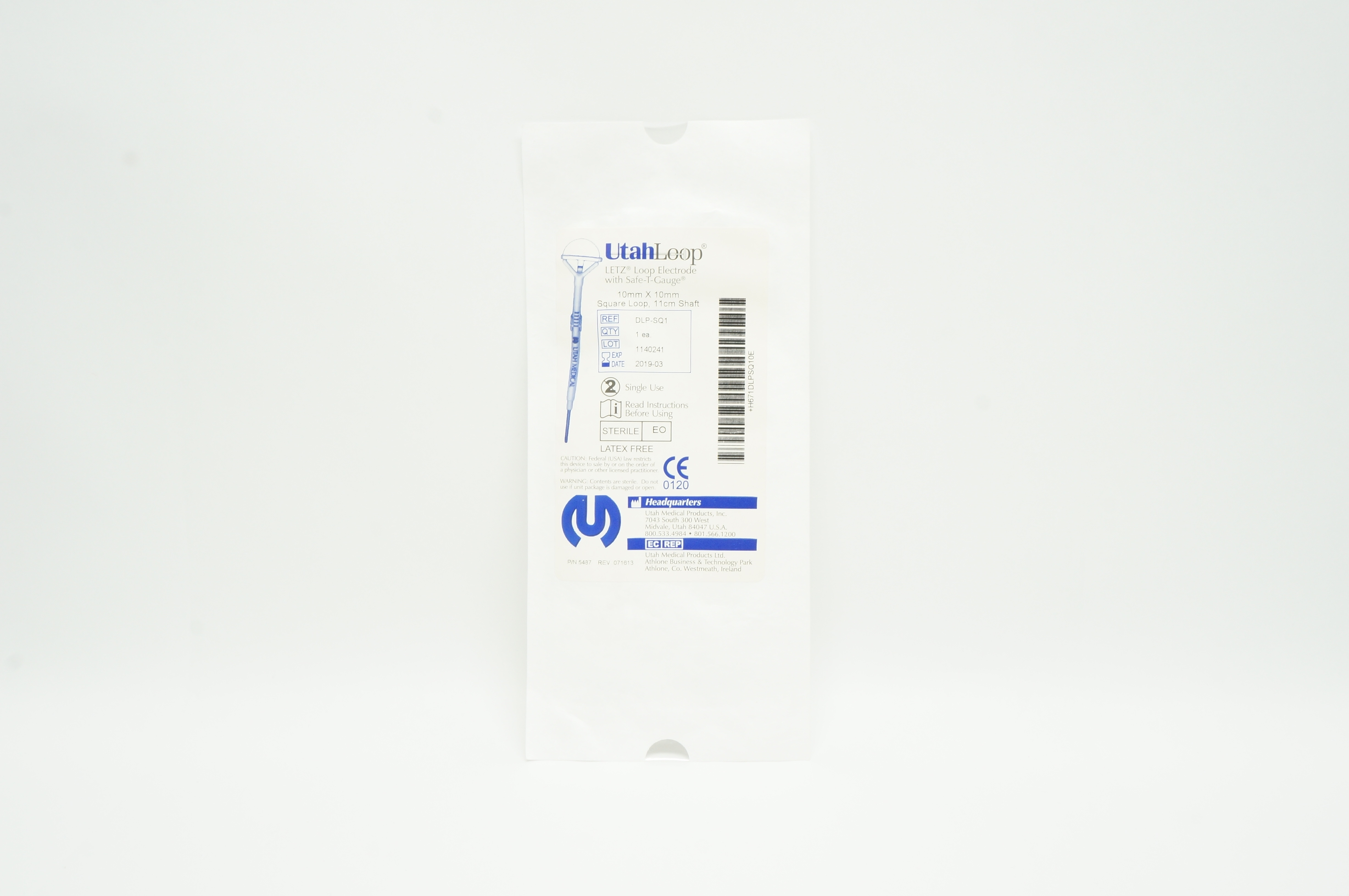 Utah DLP-SQ1 LETZ Loop Electrode W/Safe-T-Gauge 10 x 10mm Square Loop (x)