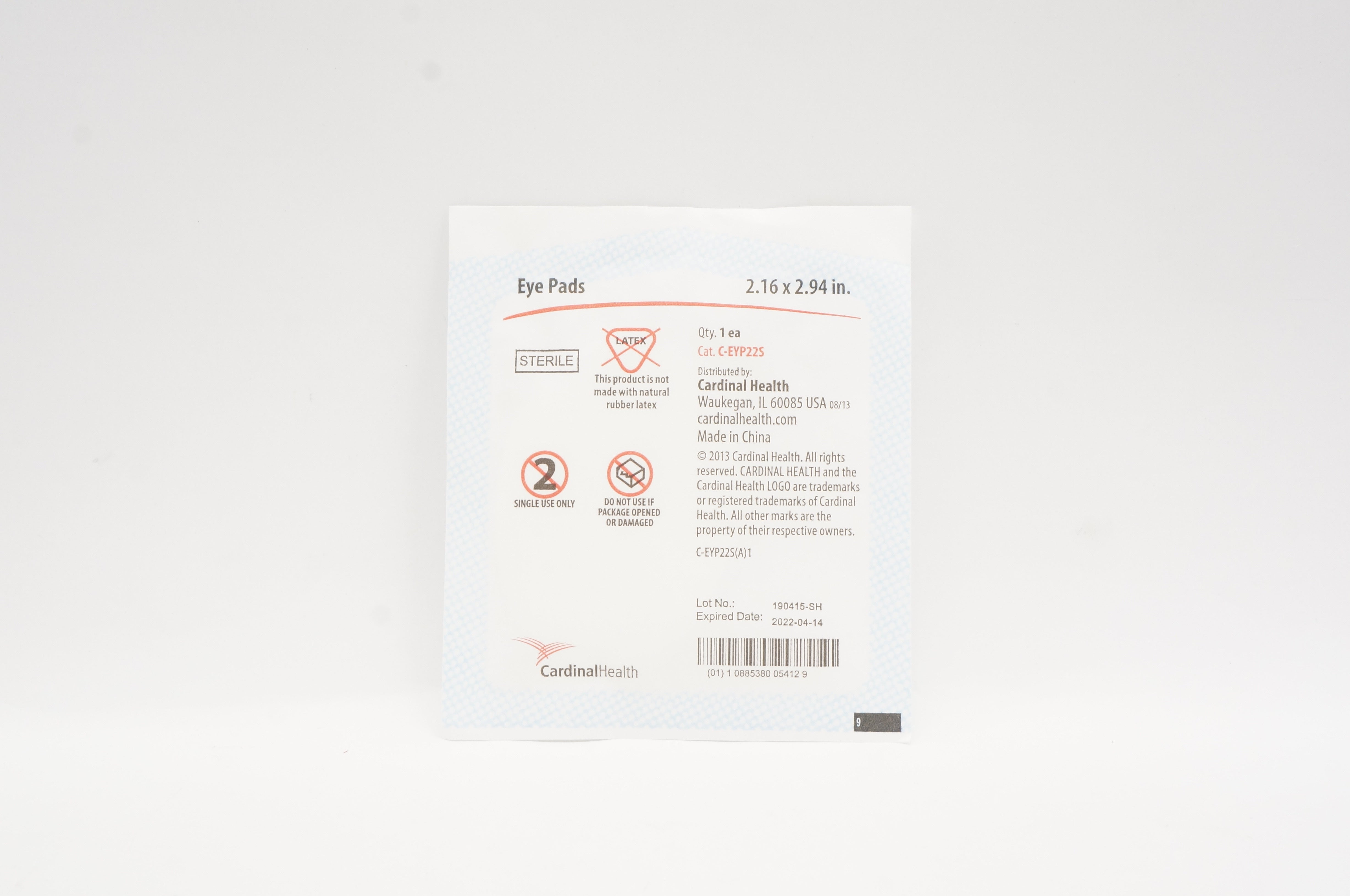 Cardinal Health C-EYP22S Eye Pads 2.16 inch x 2.94 inch (x)