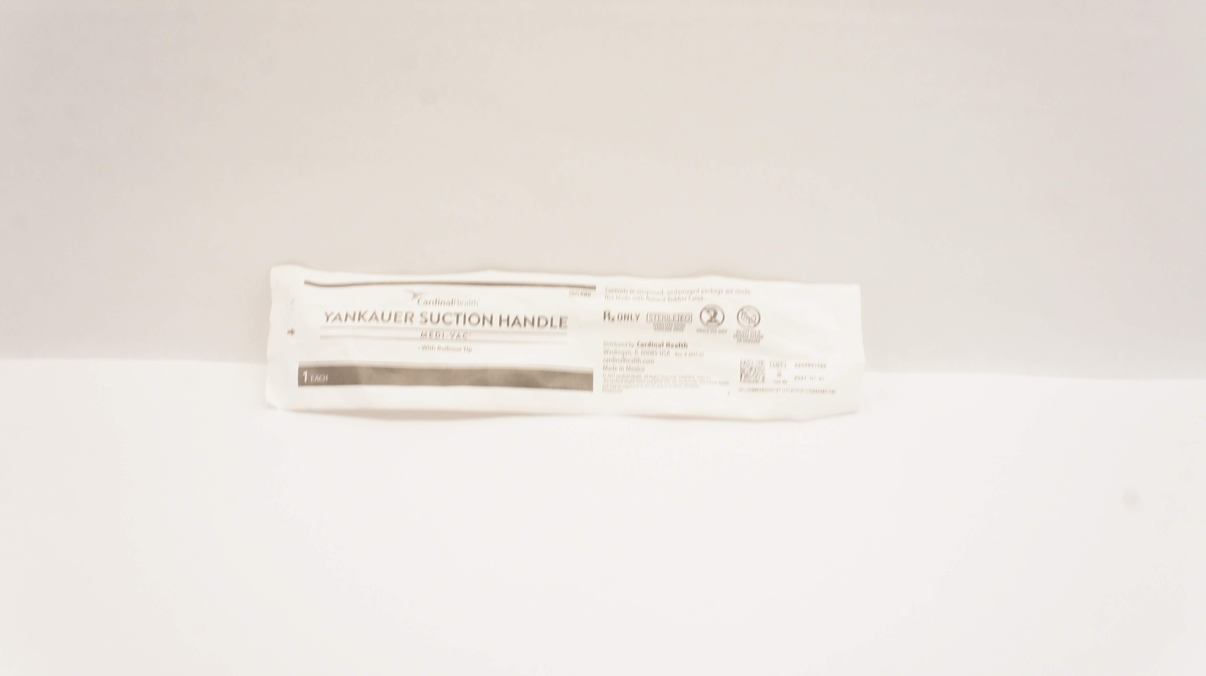 Cardinal Health K86 Medi-Vac Yankauer Suction Handle w/Bulbous Tip
