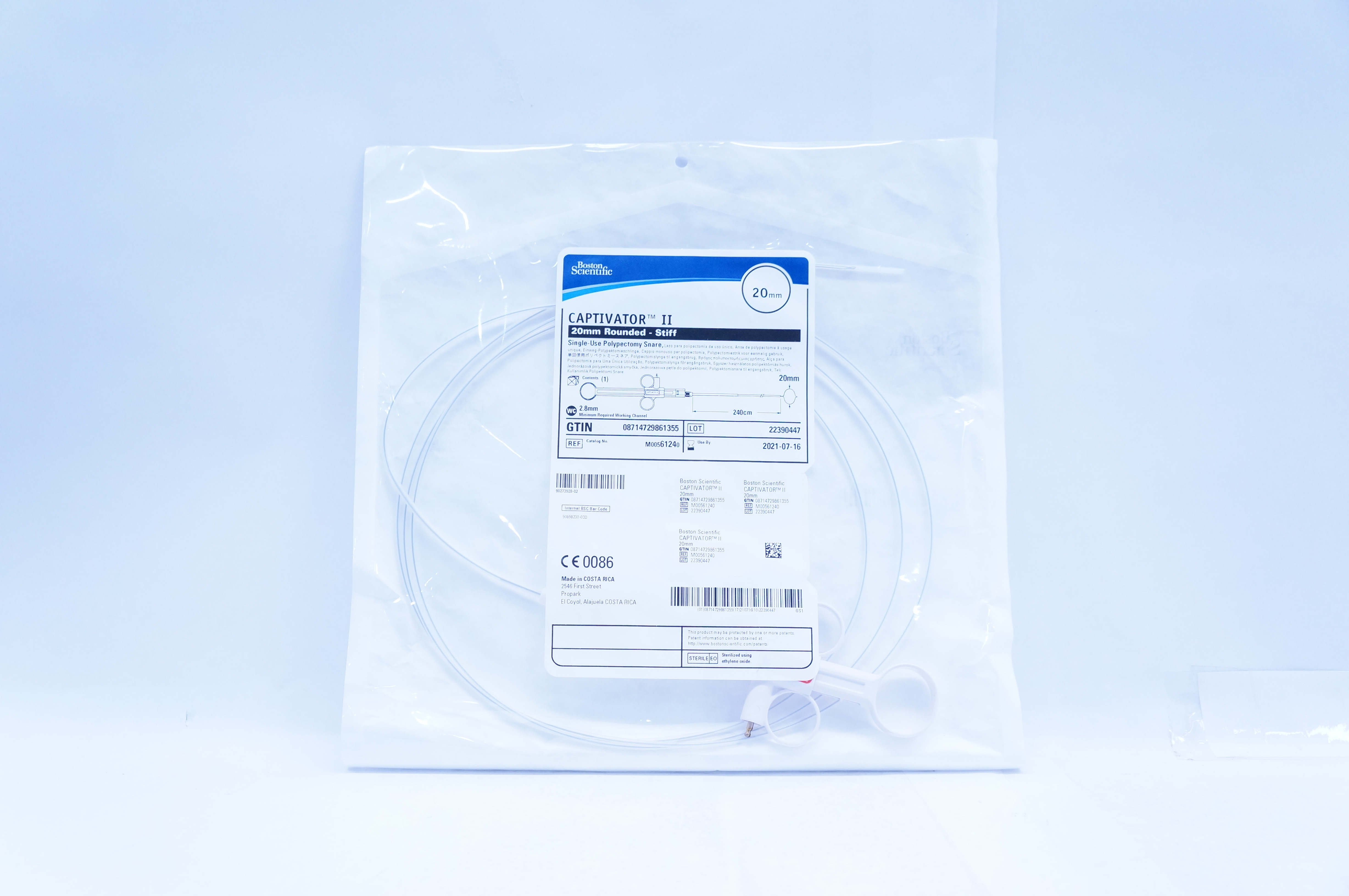 Boston Scientific M00561240 Captivator II 20mm Rounded Stiff Polypectomy Snare