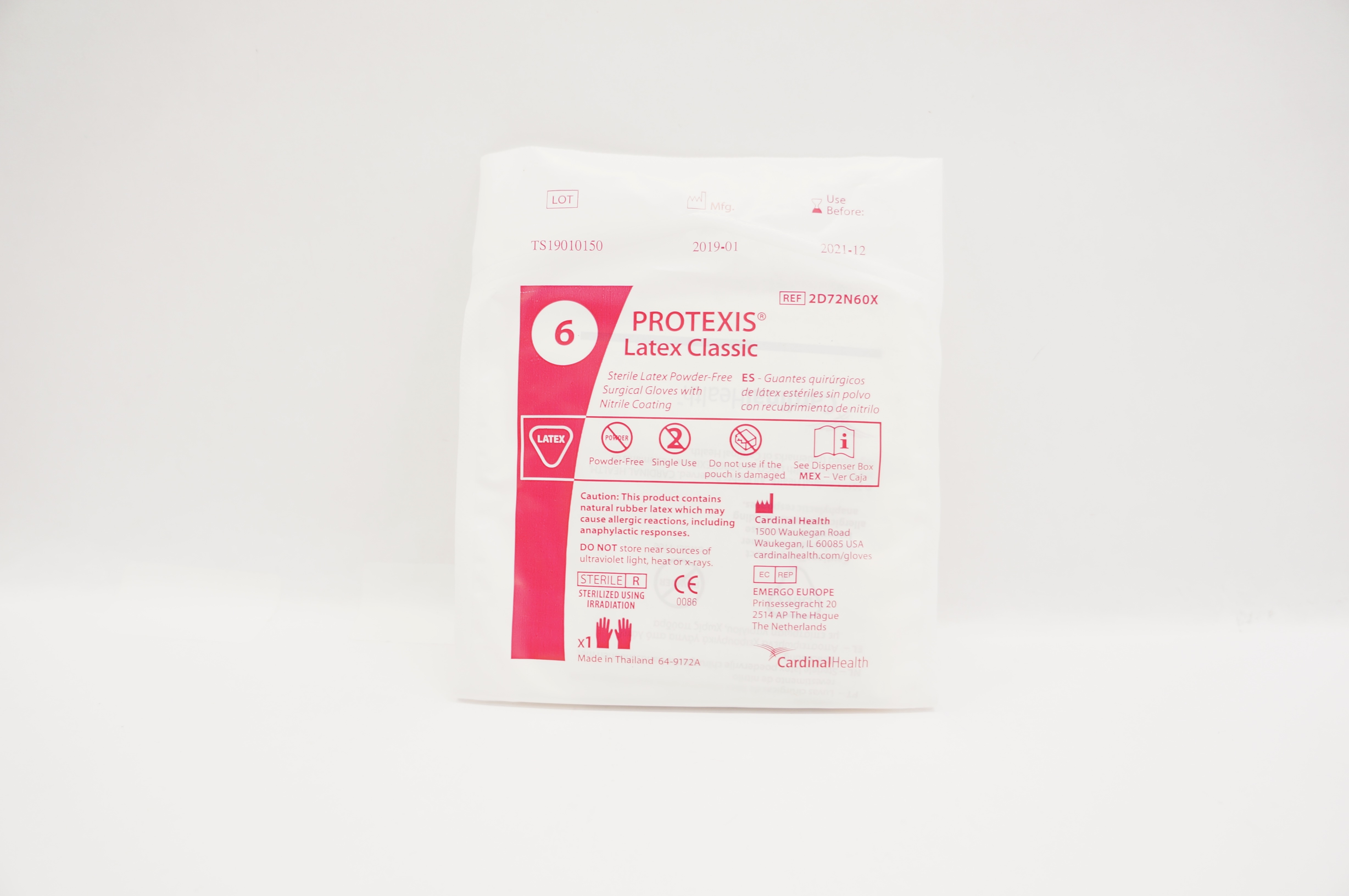 Cardinal Health 2D72N60X Protexis Latex Classic Surgical Gloves 6 (x)