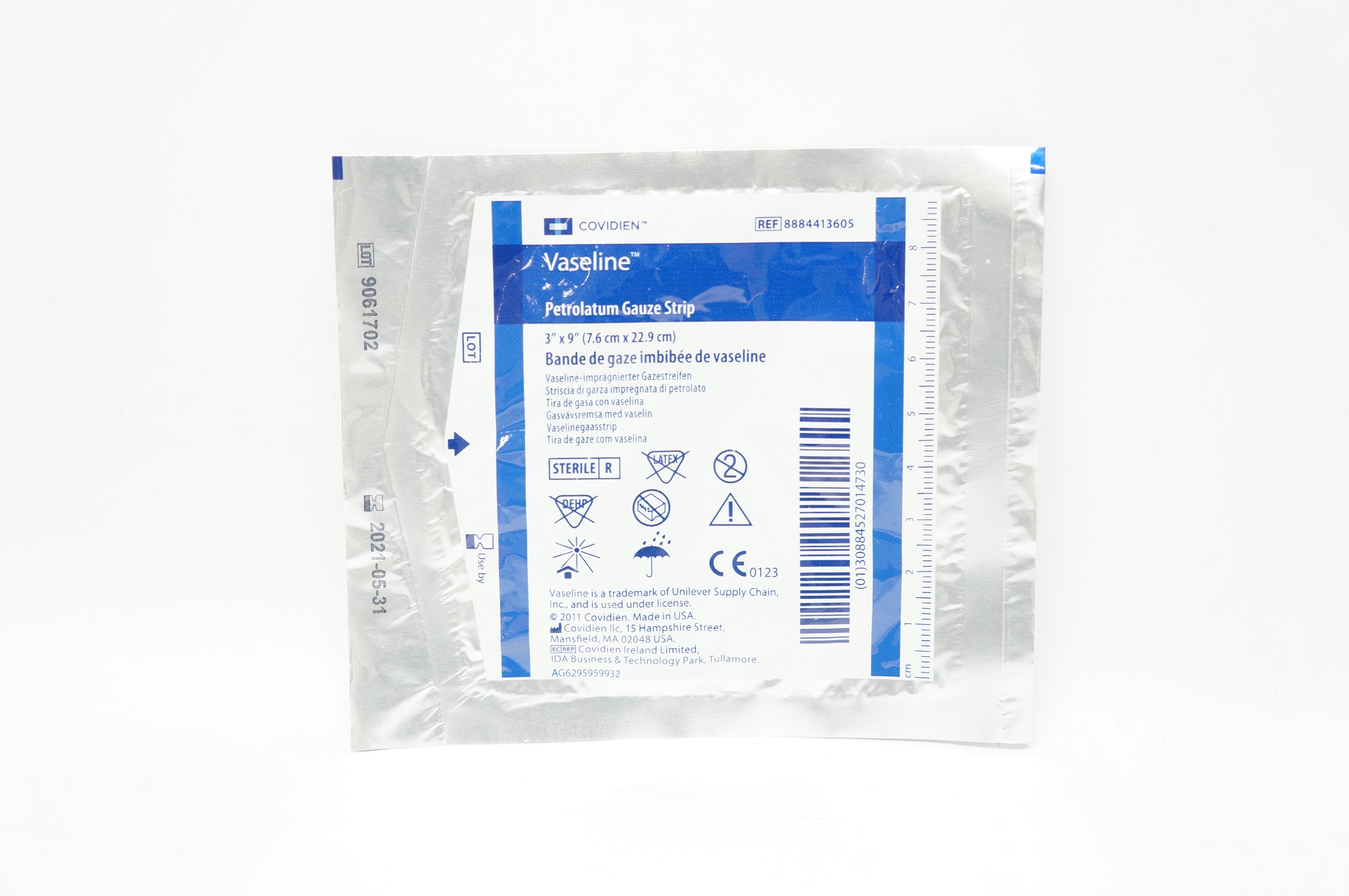Covidien 8884413605 Vaseline Petrolatum Gauze Strip 3 x 9inch (x)