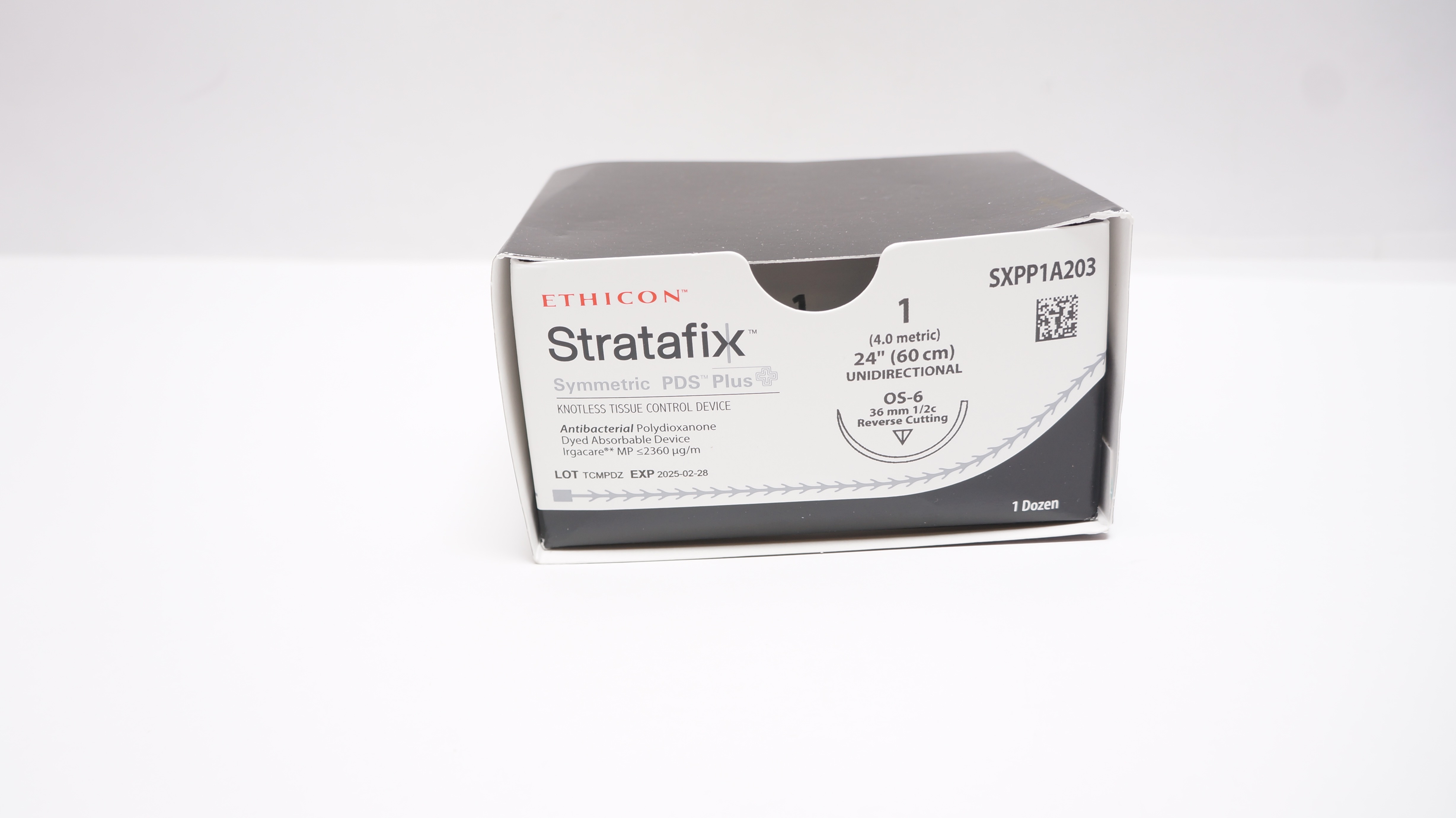 Ethicon SXPP1A203 1 Stratafix OS6 36mm 1/2c Reverse Cutting 24inch