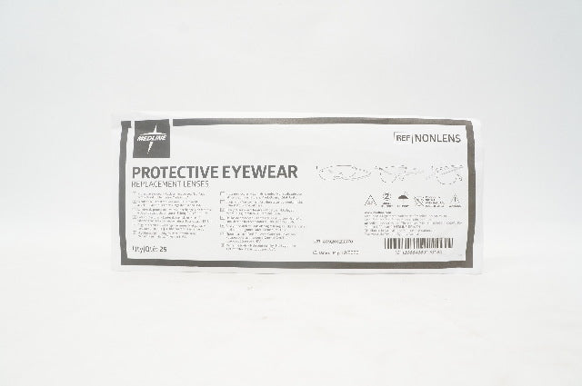 Medline NONLENS Protective Eyewear Replacement Lenses - Box of 25