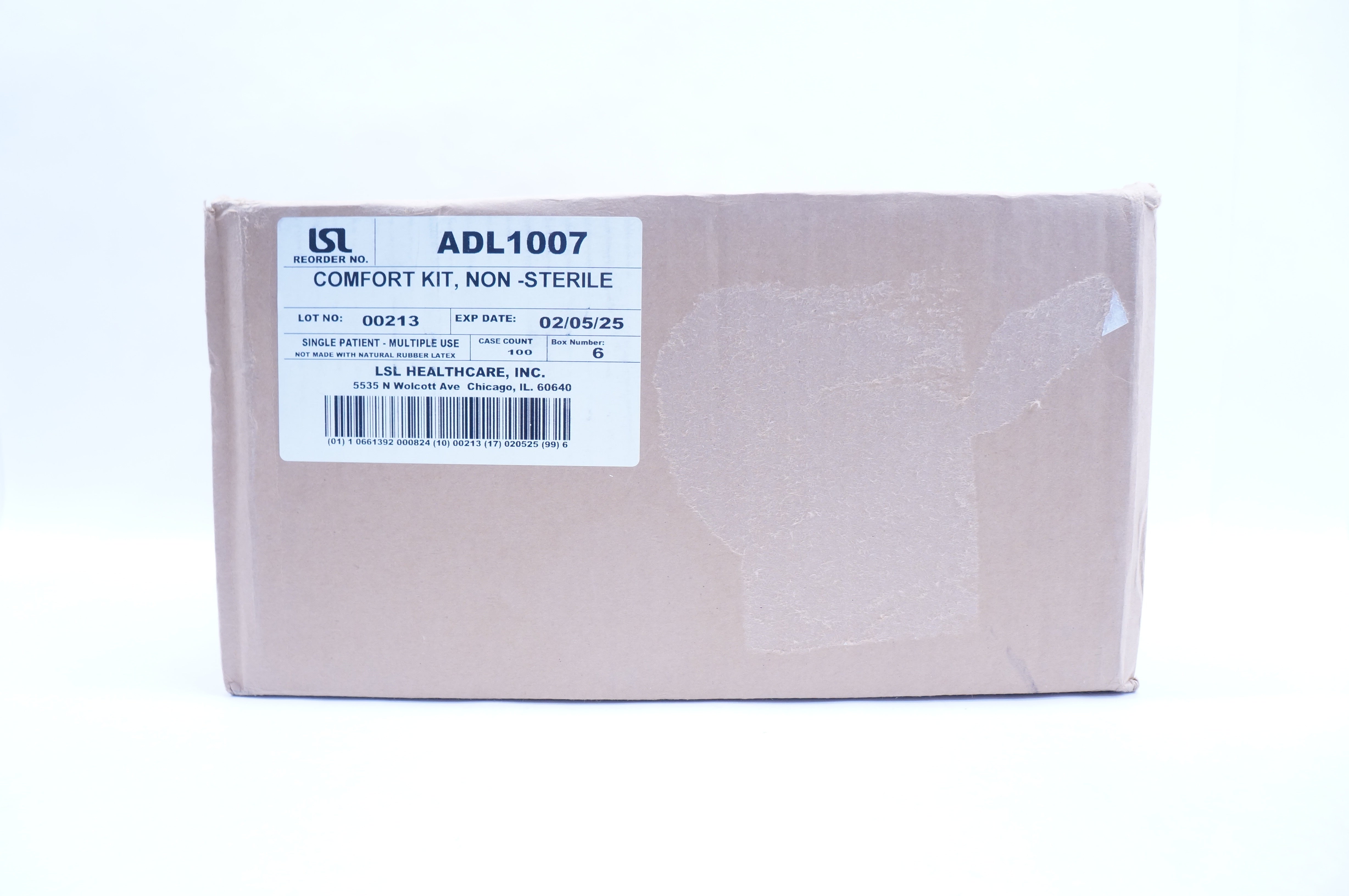 LSL Healthcare ADL1007 Comfort Kit - Case of 100