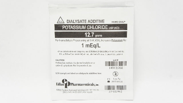 Edlaw Pharmaceutical Dialysate Additive Potassium Chloride 12.7g 1mEq/L