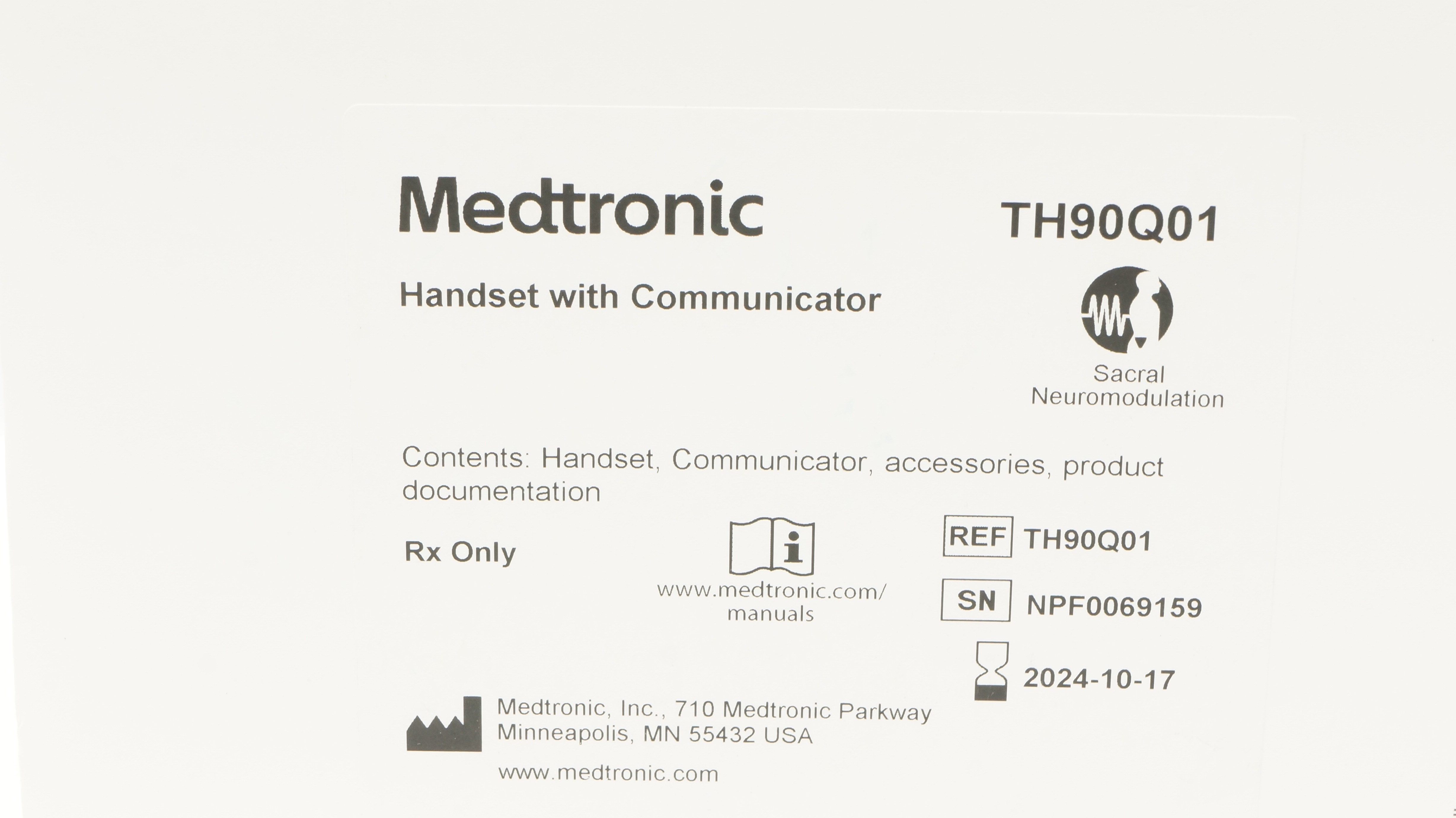 Medtronic TH90Q01 Handset With Communicator (x)