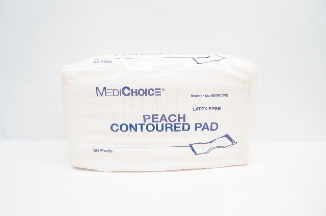 MediChoice OB0613PC Peach Contoured Pad - Pack of 20