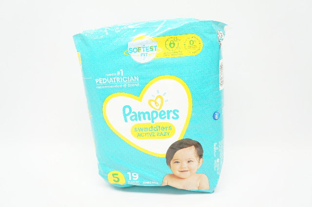 P&G Pampers Swaddlers Active Baby Size 5 27+lb - Pack of 19