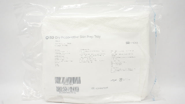 BD 4461A Dry Preoperative Skin Prep Tray With Powder-Free Gloves