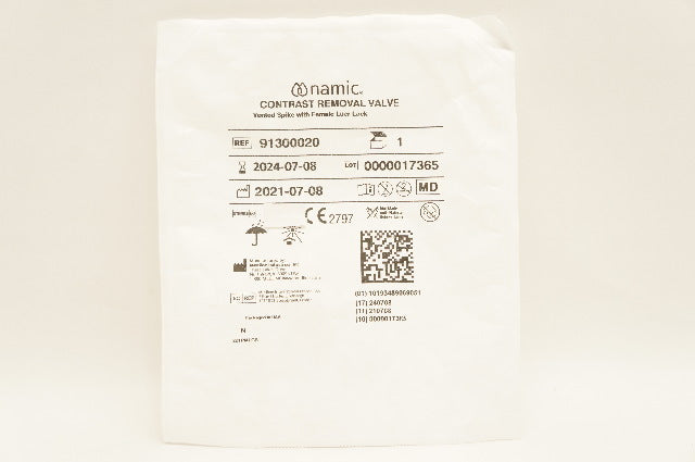 Medline 91300020 Namic Contrast Removal Valve