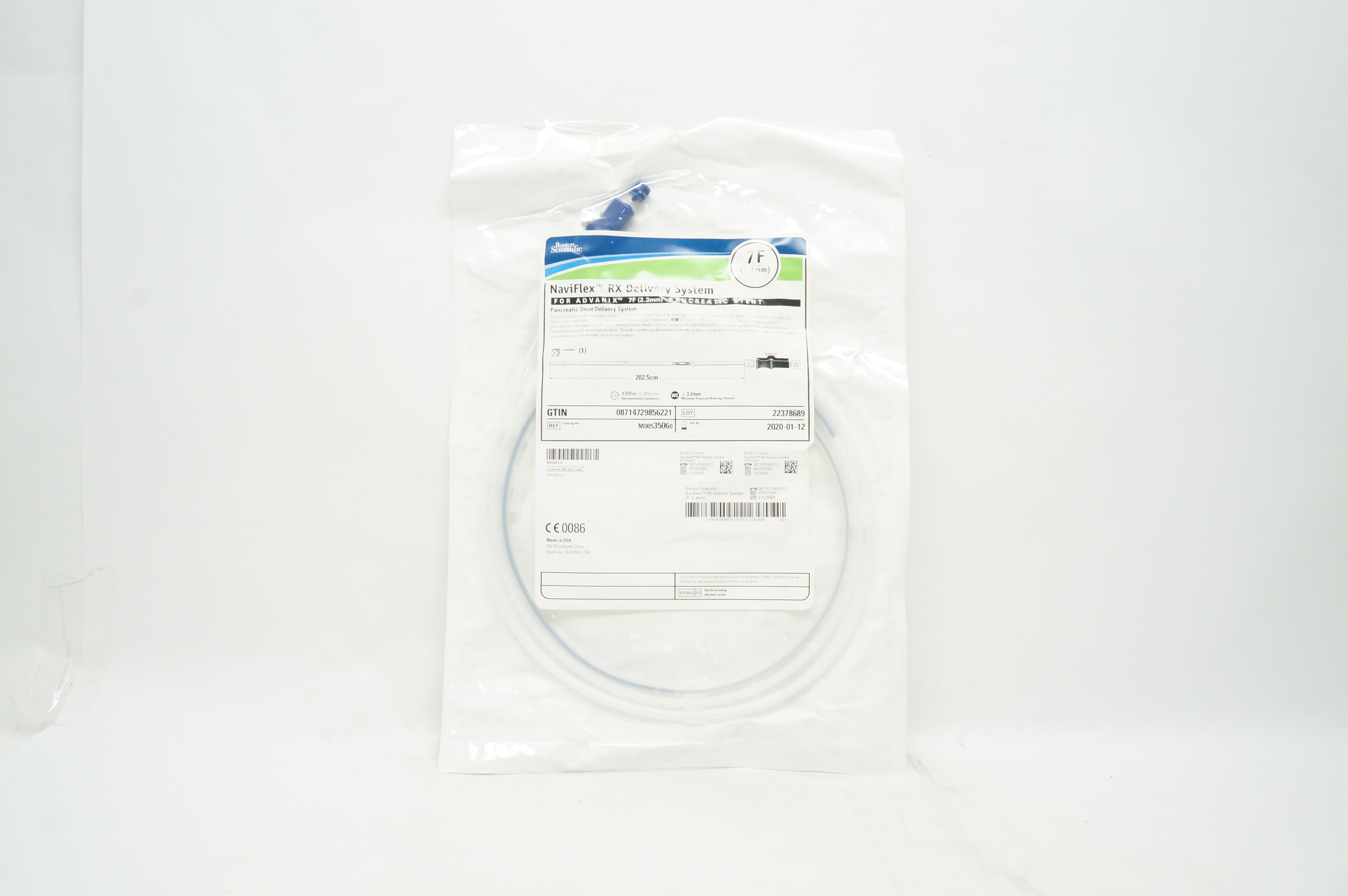 Boston Scientific 3506 Naviflex RX Pancreatic Stent Delivery System 7F (x)