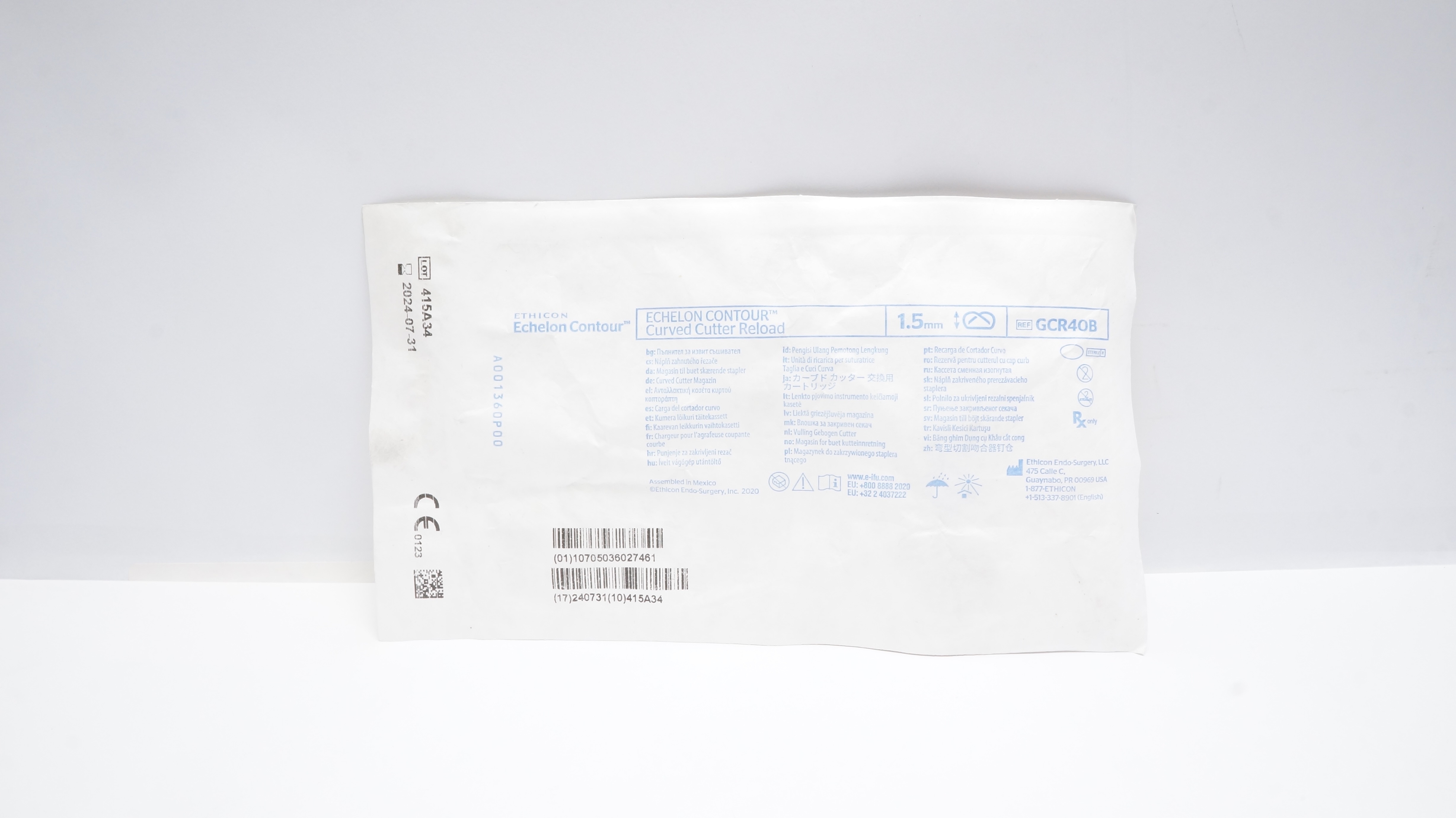 Ethicon GCR40B ECHELON CONTOUR Curved Cutter Reload 1.5mm (x)