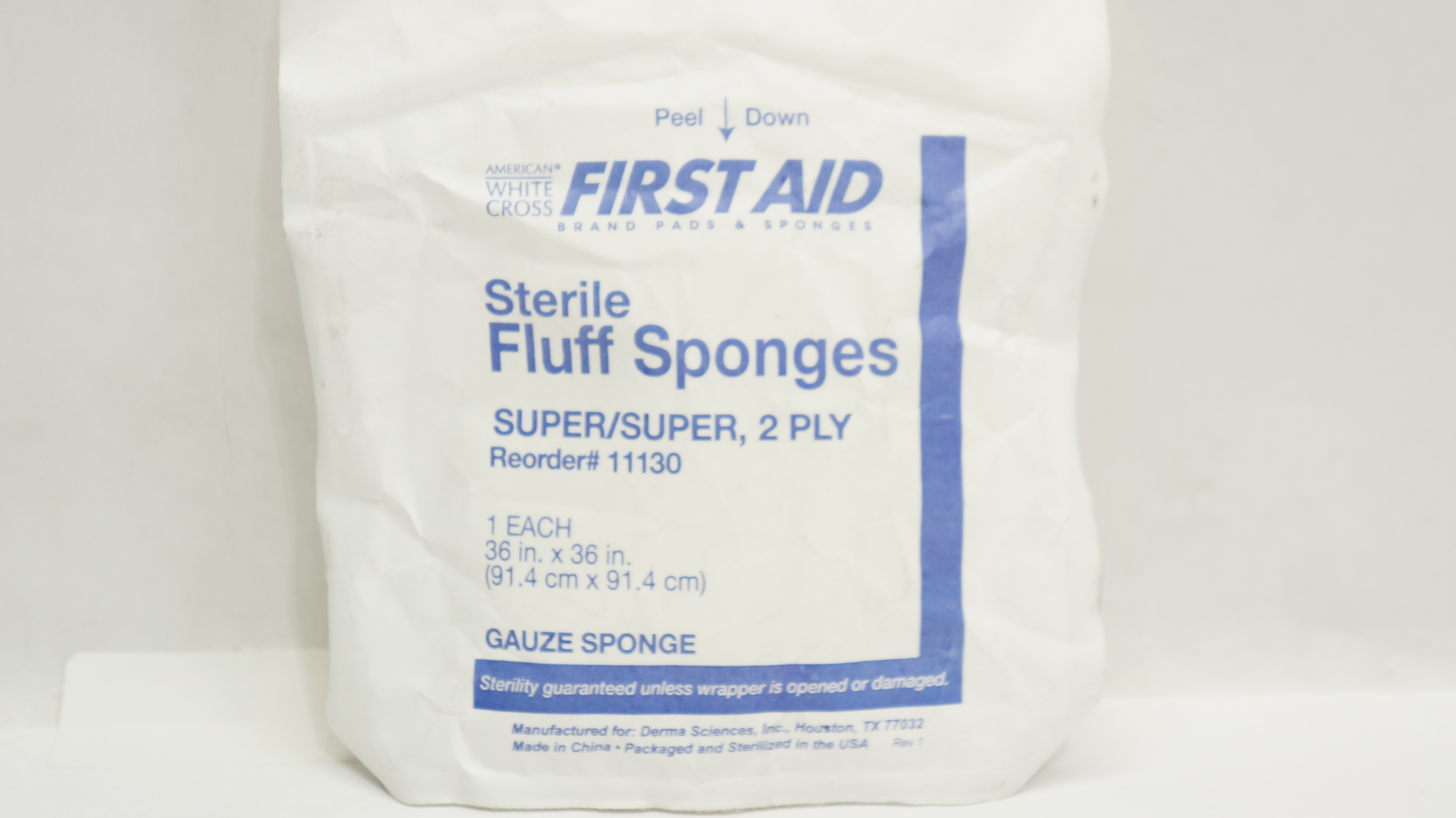 Magic Sponge First Aid First Aid 11130 Sterile Fluff Sponges, Gauze Sponge Super/Super 2-Ply ...