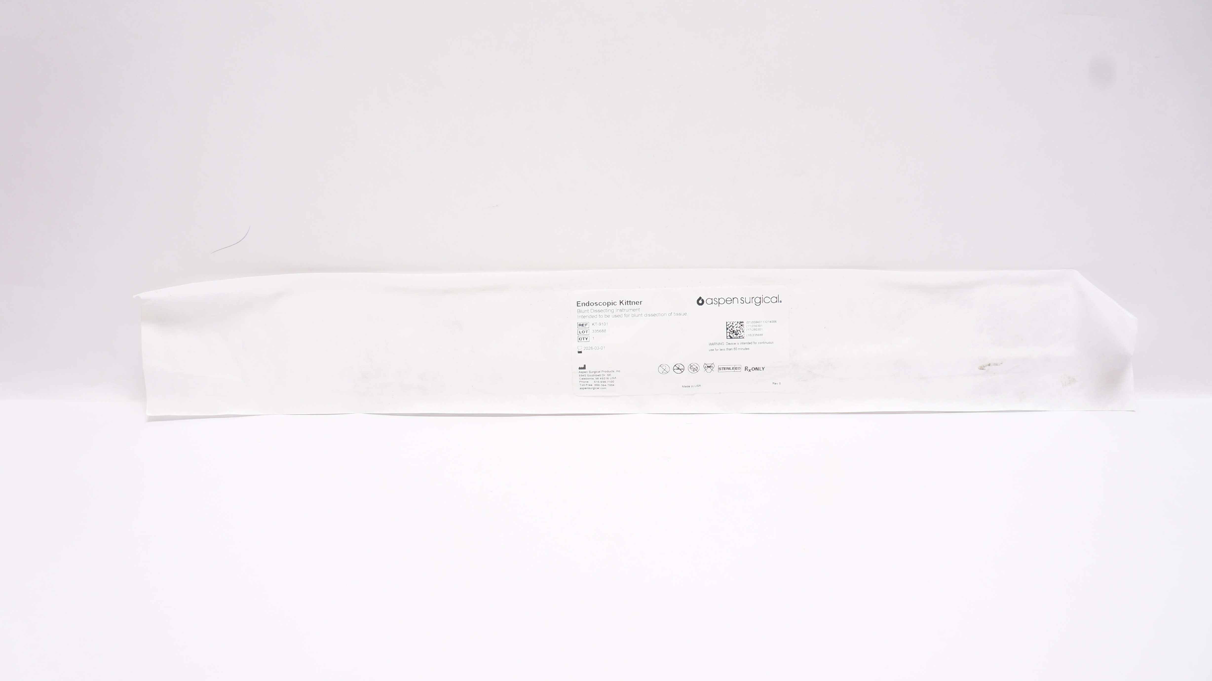 Aspen KT-9101 Endoscopic Kittner Blunt Dissecting Instrument