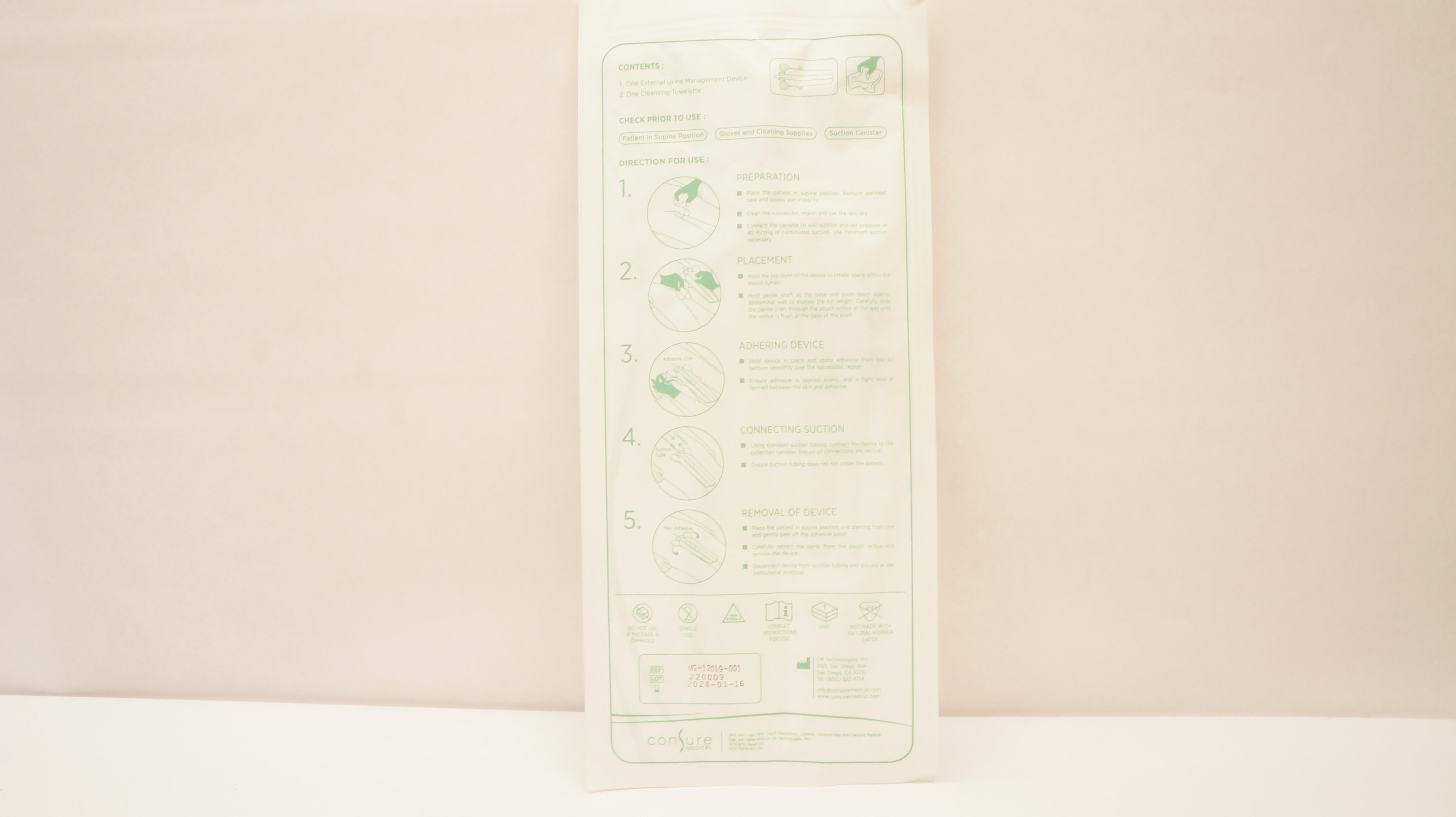 Consure Consure Medical MG-12019-001 External Urine Management Device