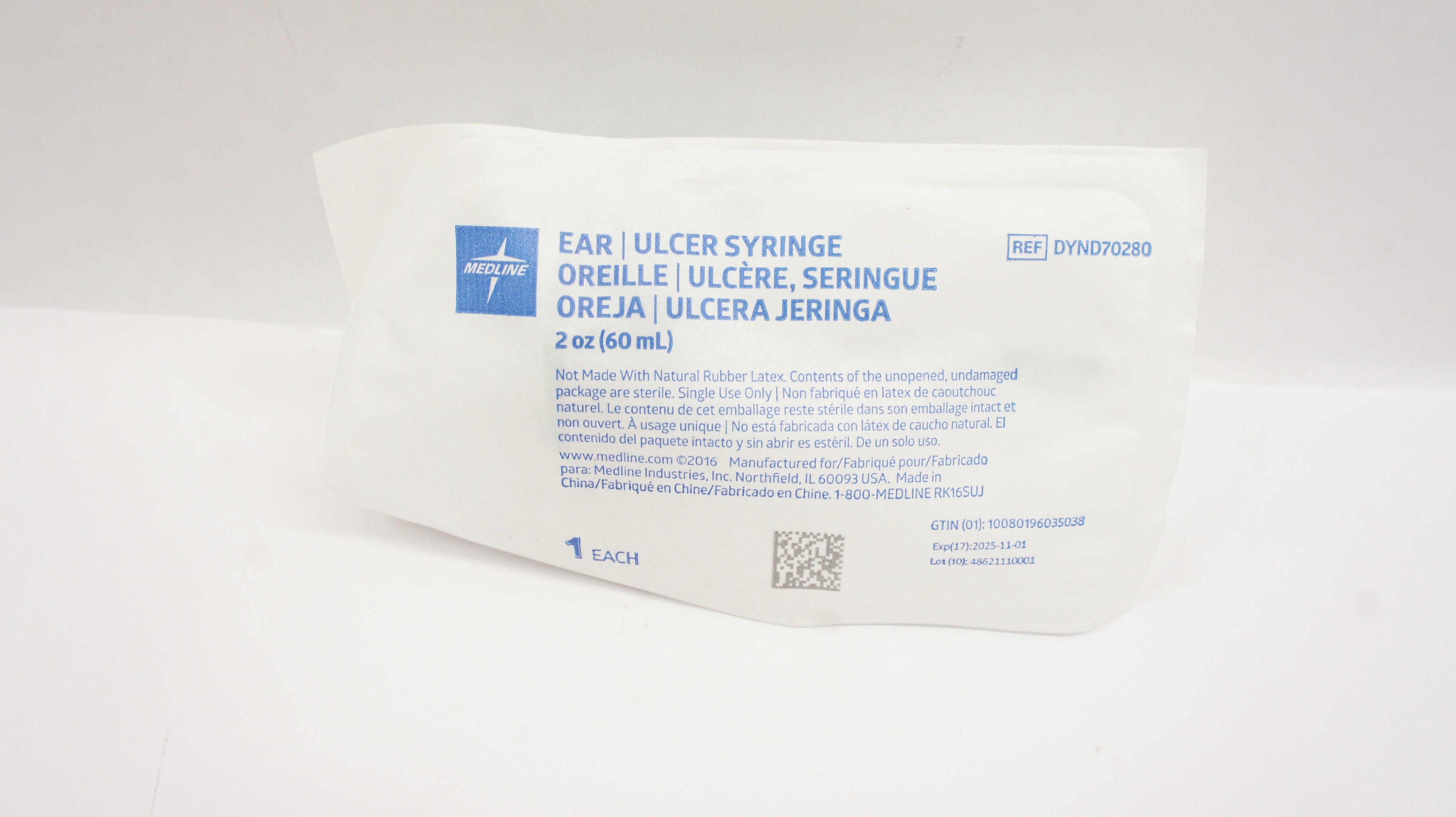 Medline DYND70280 Ear / Ulcer Syringe 2oz
