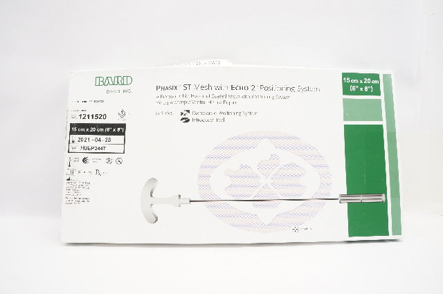 Bard 1211520 Phasix ST Mesh with Echo 2 Positioning System, 6 x 8 inches (x)