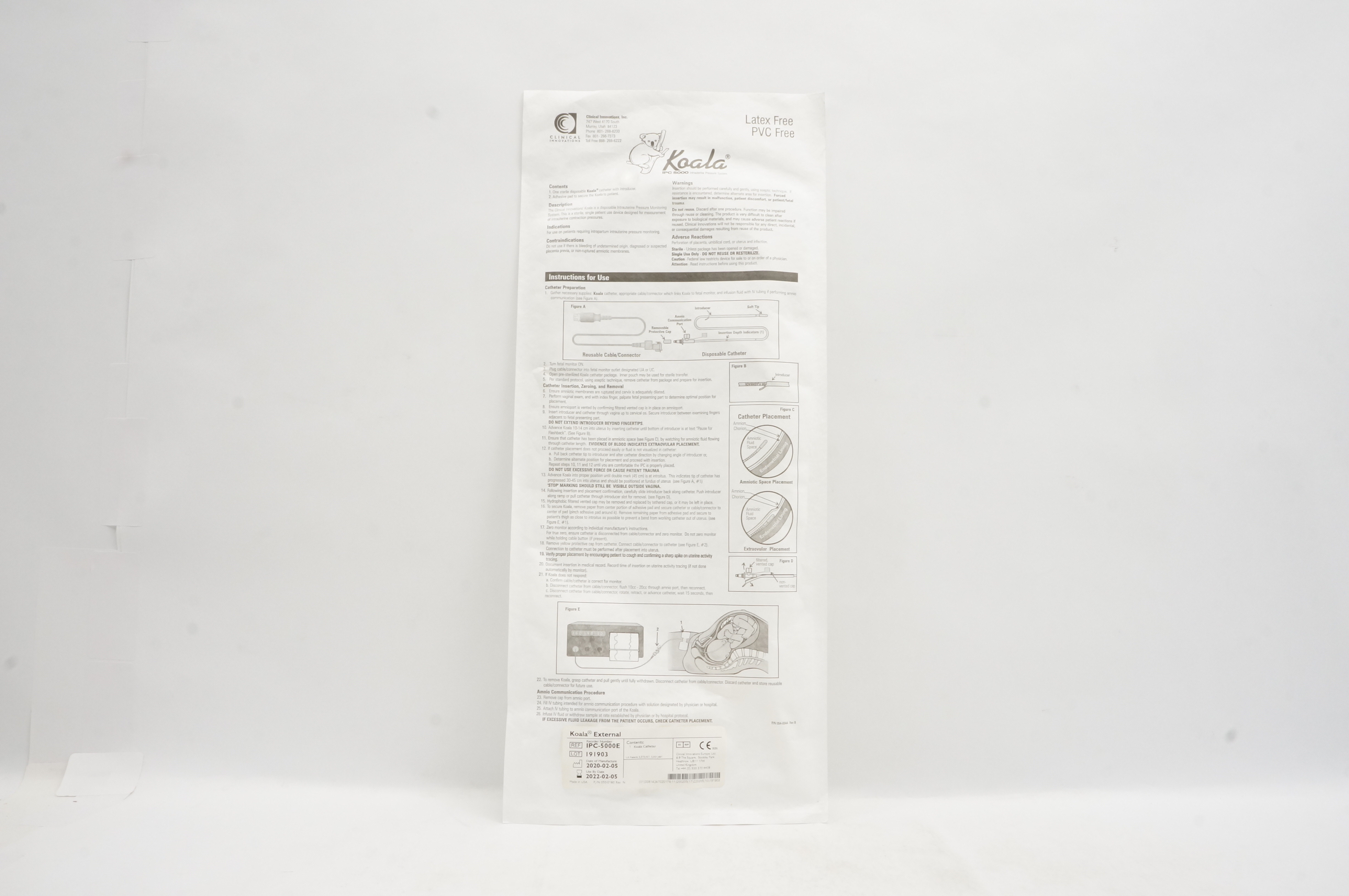 Clinical Innovations IPC-5000E Koala External Cath. (x)