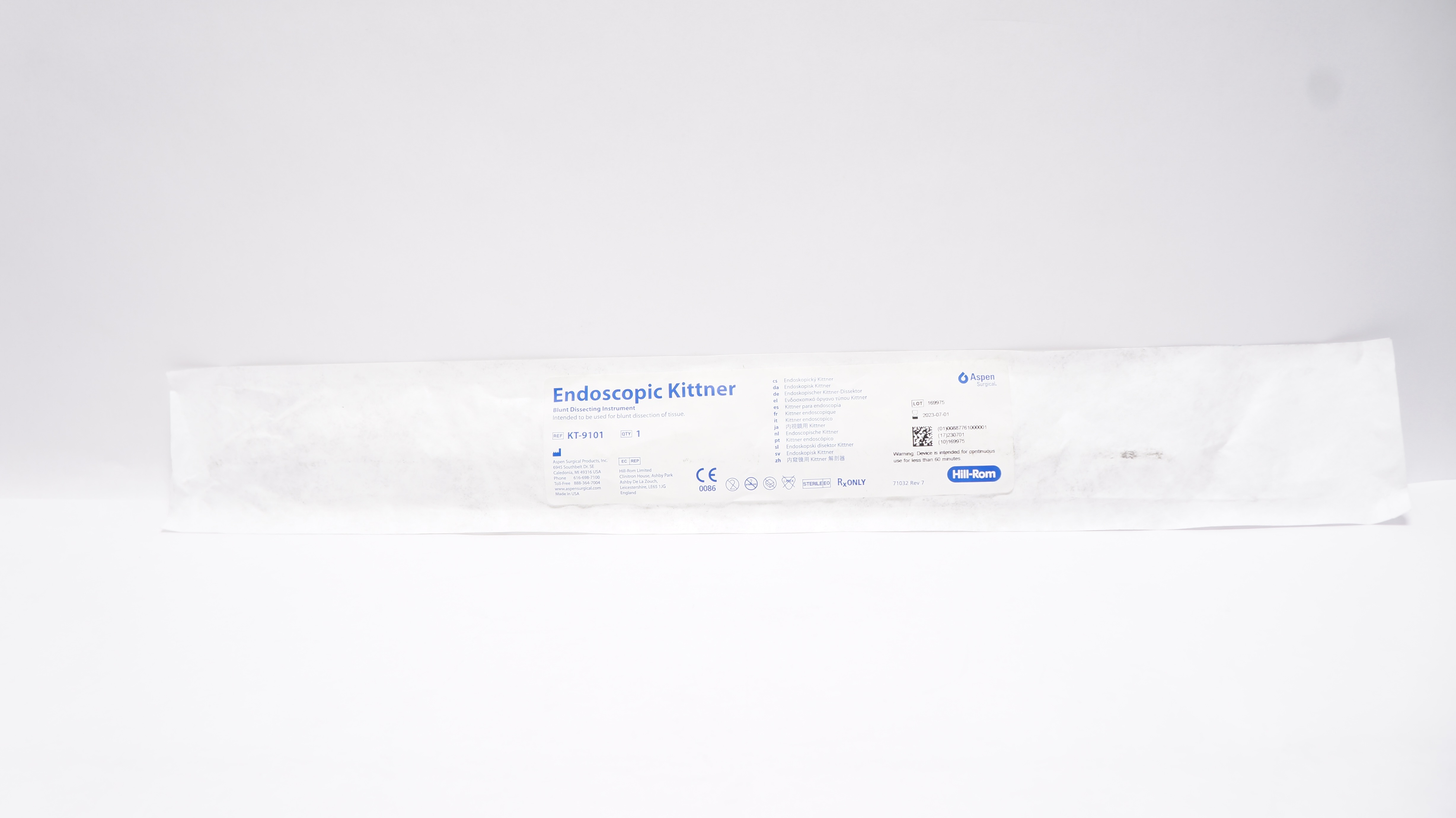 Aspen Surgical KT9101 Endoscopic Kittner Blunt Dissecting Instrument (x)