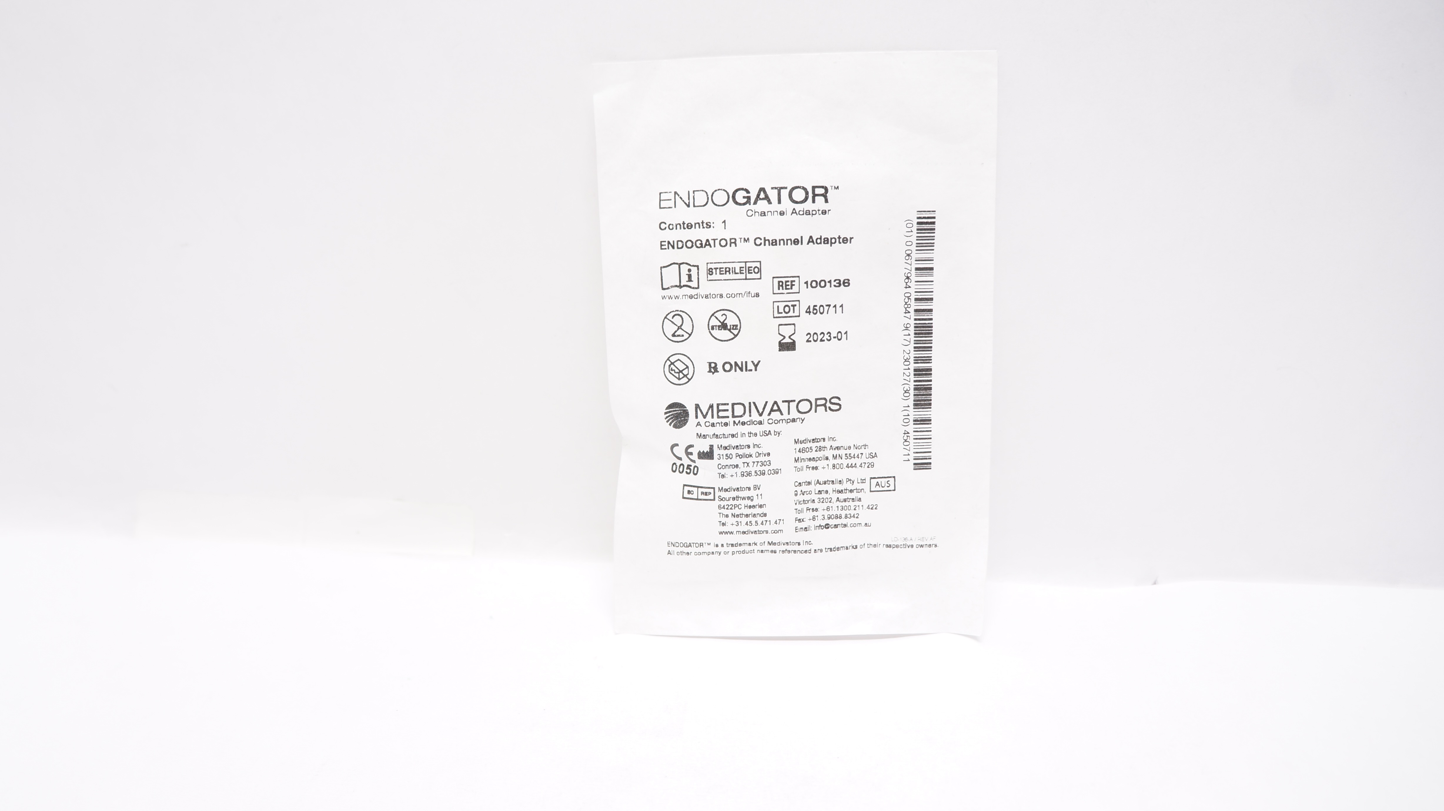 Medivators 100136 Endogator Channel Adapter (x)