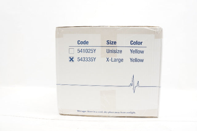 Tronex Health Care 543335Y Isolation Gown Fluid Impervious  XL Yellow -Box of 50