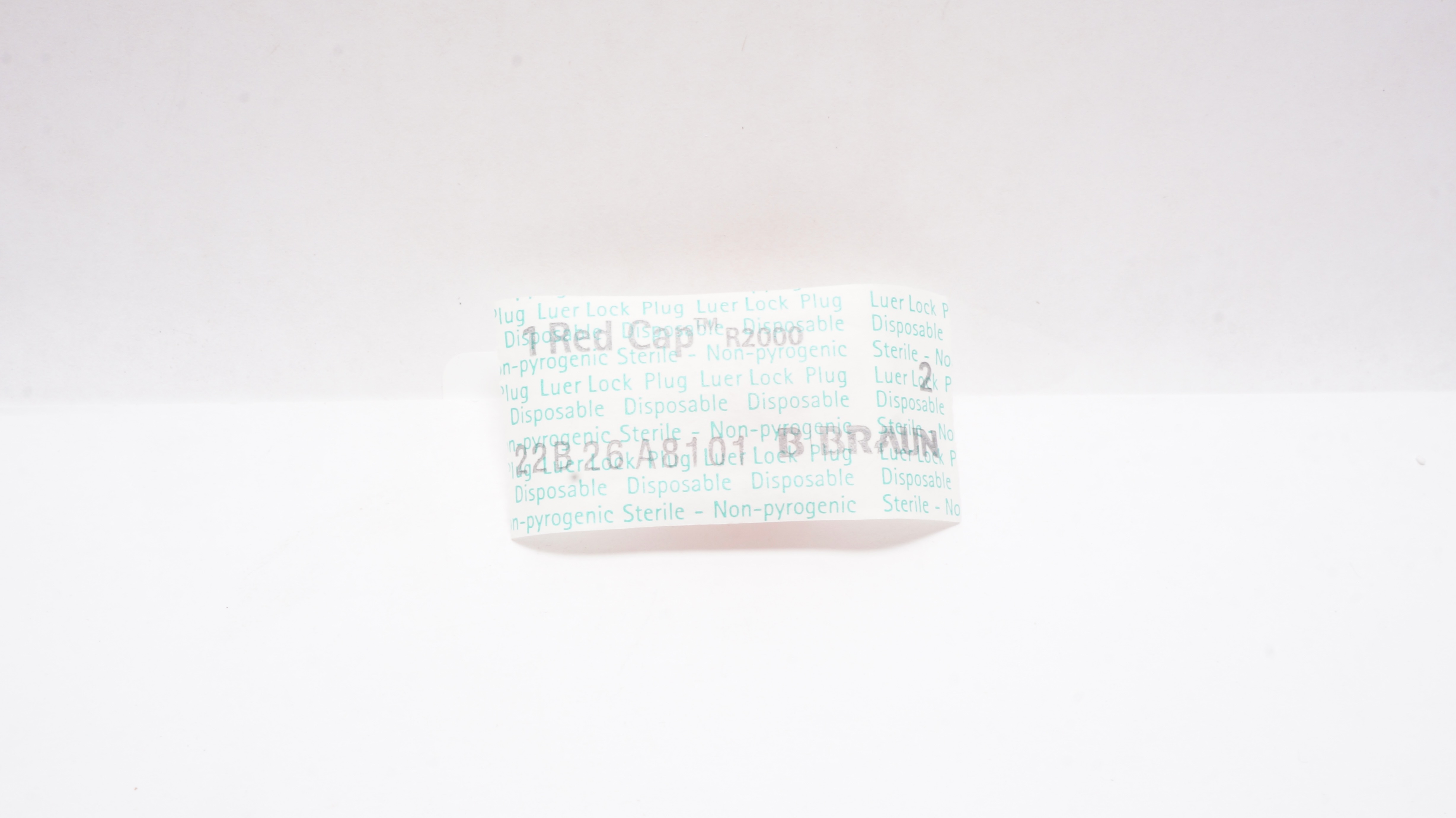 Braun R2000 1 Red Cap Luer Lock Plug 2