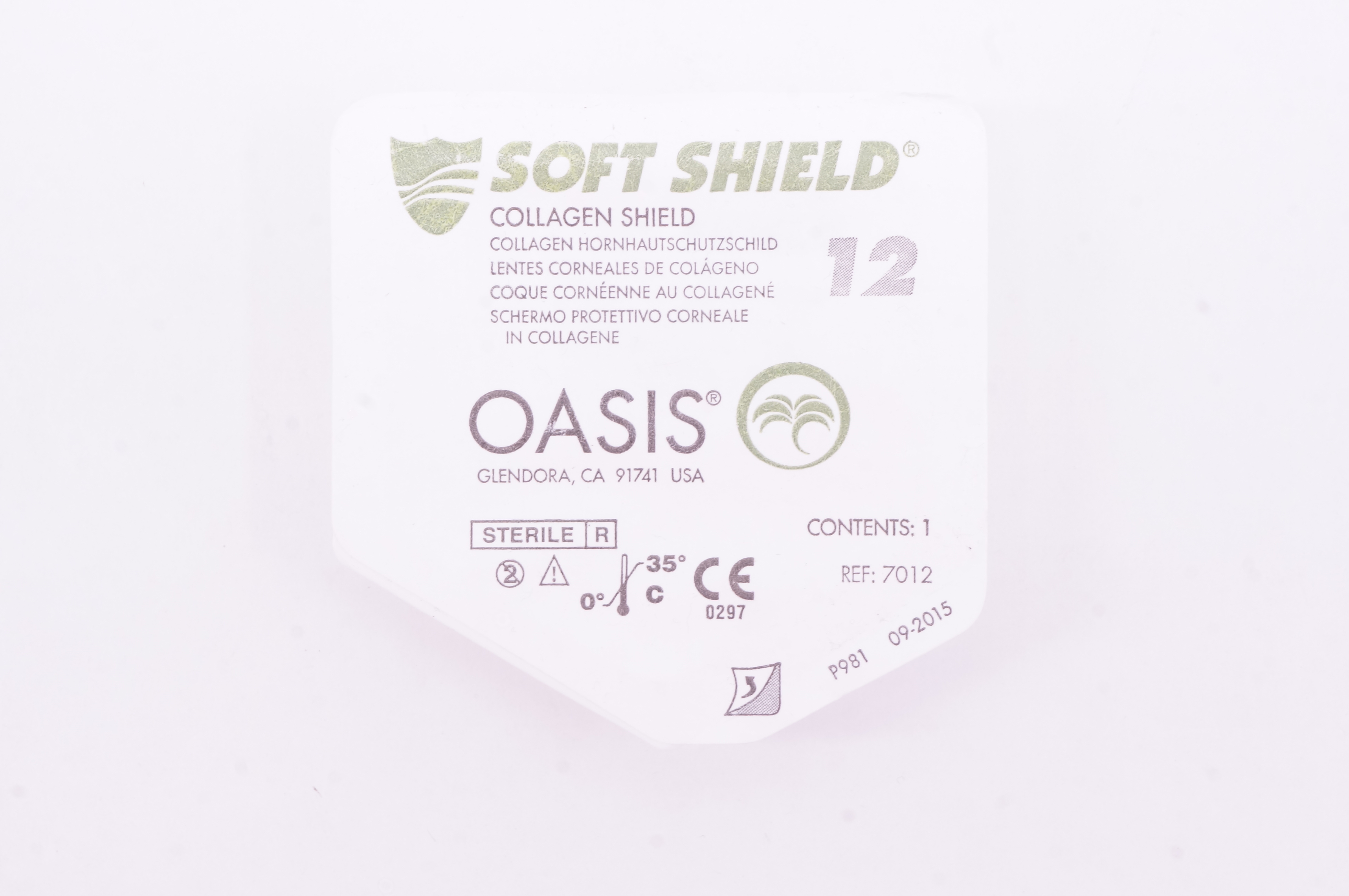 Oasis 7012 Soft Shield Collagen Corneal Shield 12 (x)
