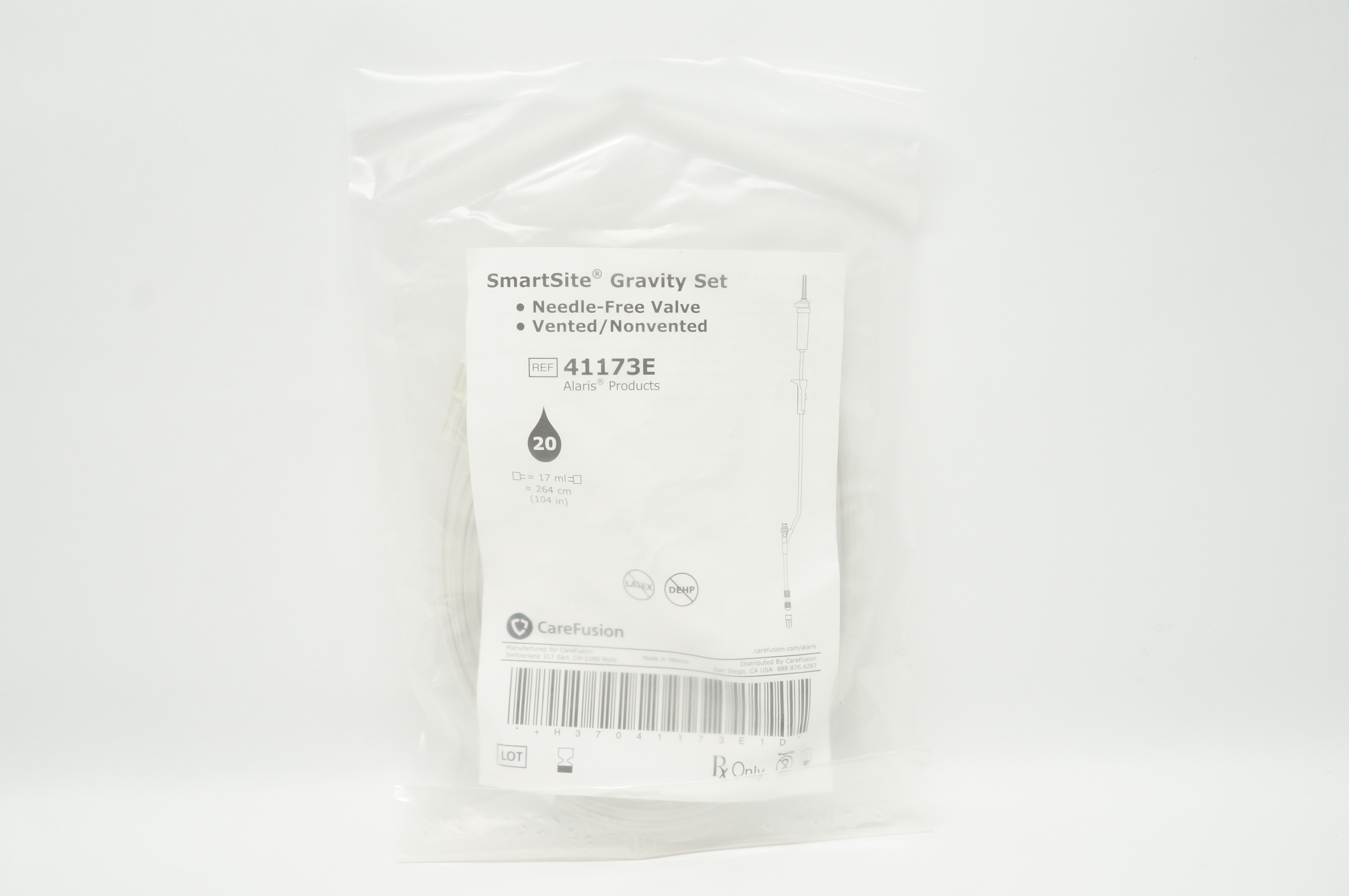 CareFusion 41173E SmartSite Gravity Set  20 drops (x)