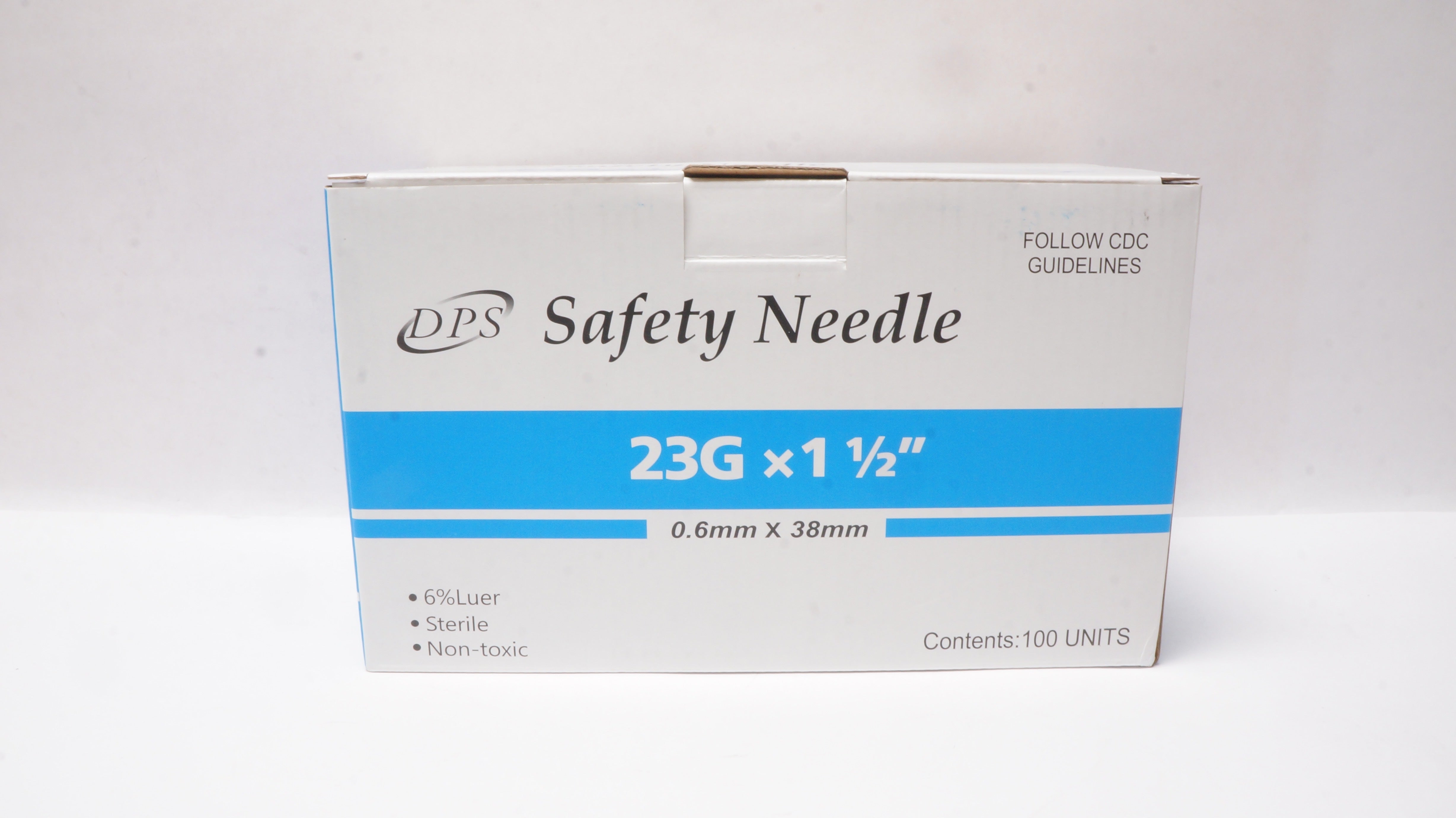 Wuxi Yushou Medical 100800000065 DPS Safety Ndle 23G x 1-1/2inch - Box of 100