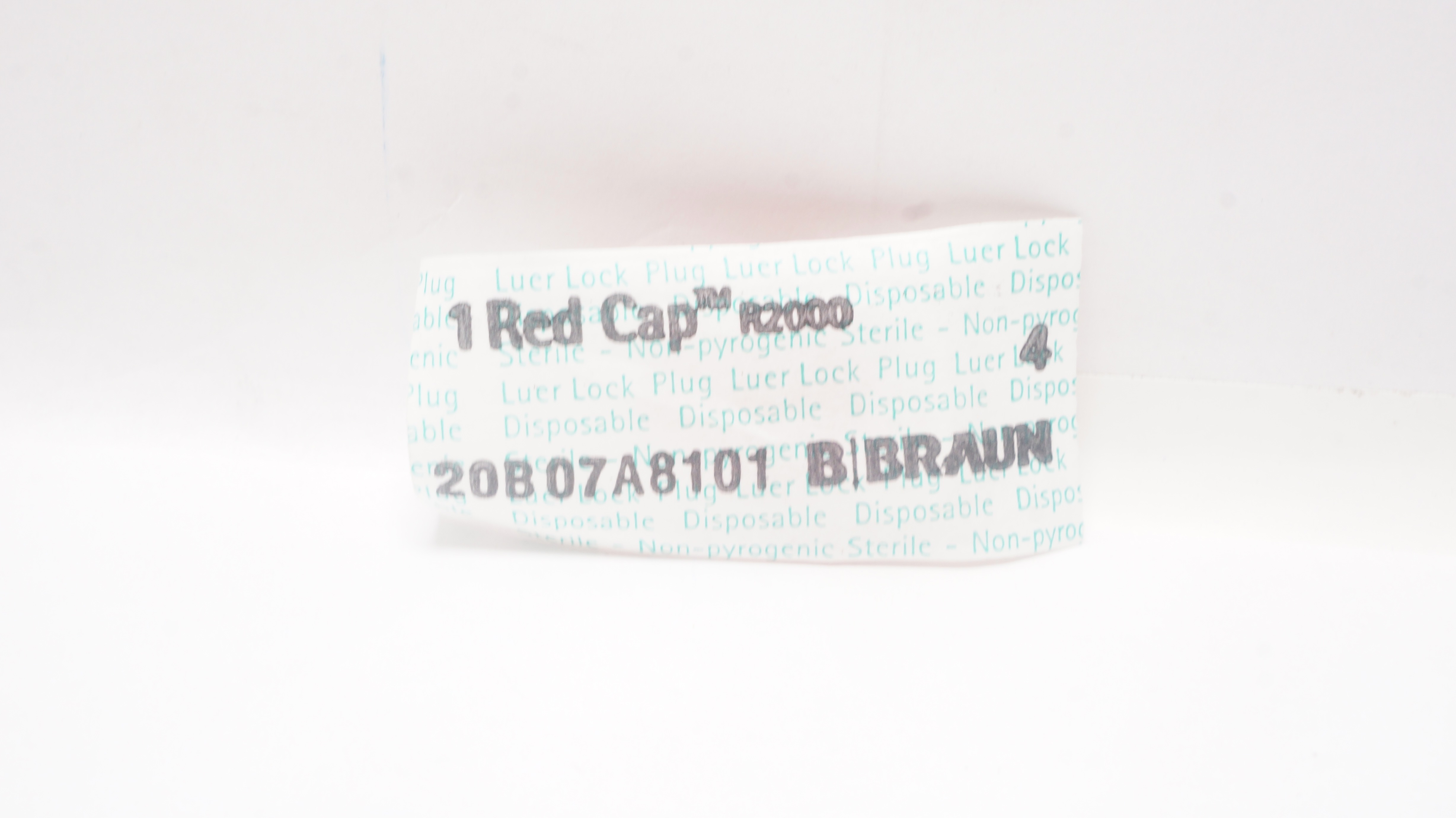 Braun R2000 1 Red Cap Luer Lock Plug 4