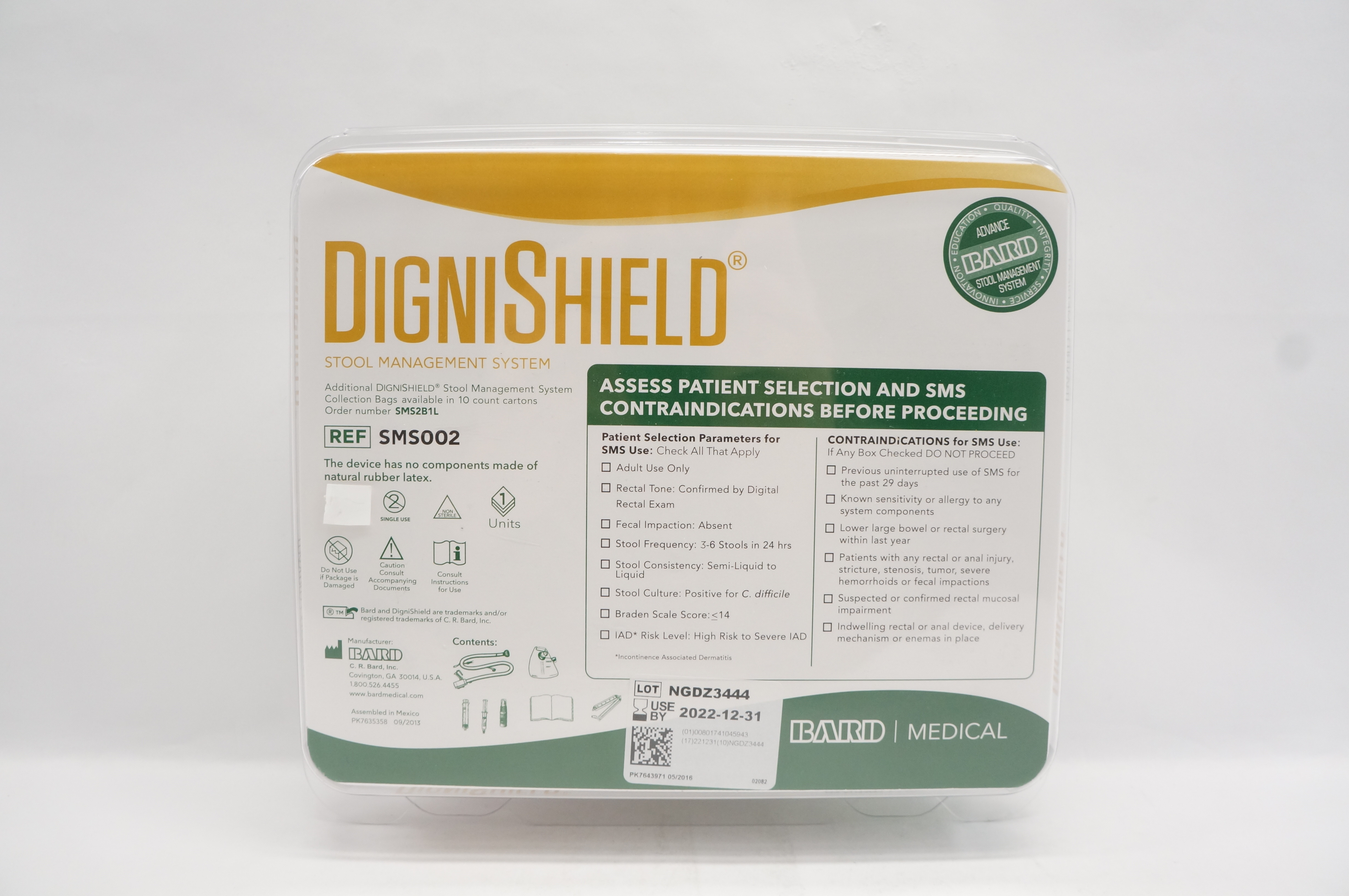 Bard SMS002 DigniShield Stool Management System