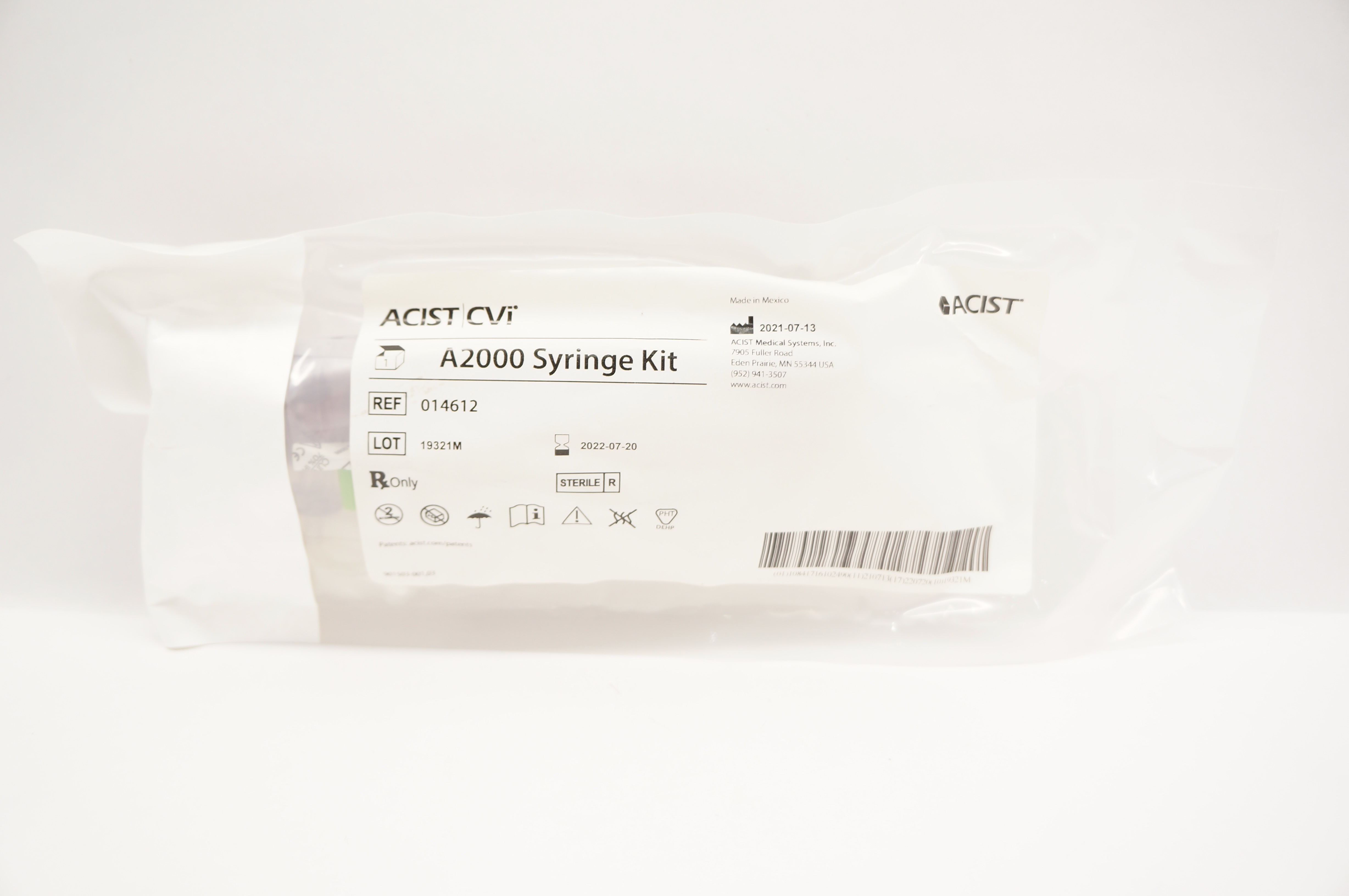 ACIST 014612 CVi  A2000 SYRINGE KIT (x)