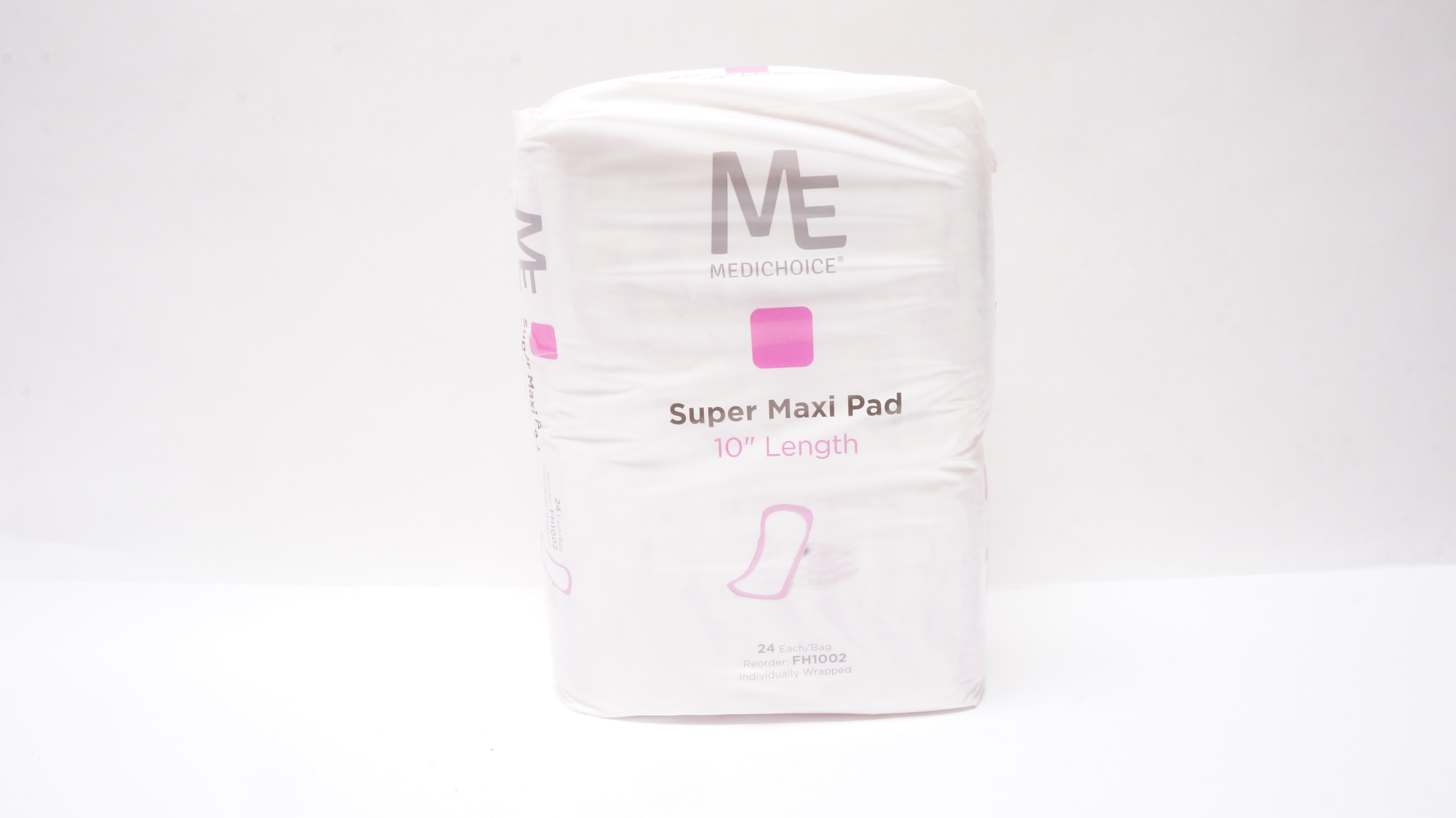 MediChoice FH1002 Super Maxi Pad 10inch - Pack of 24