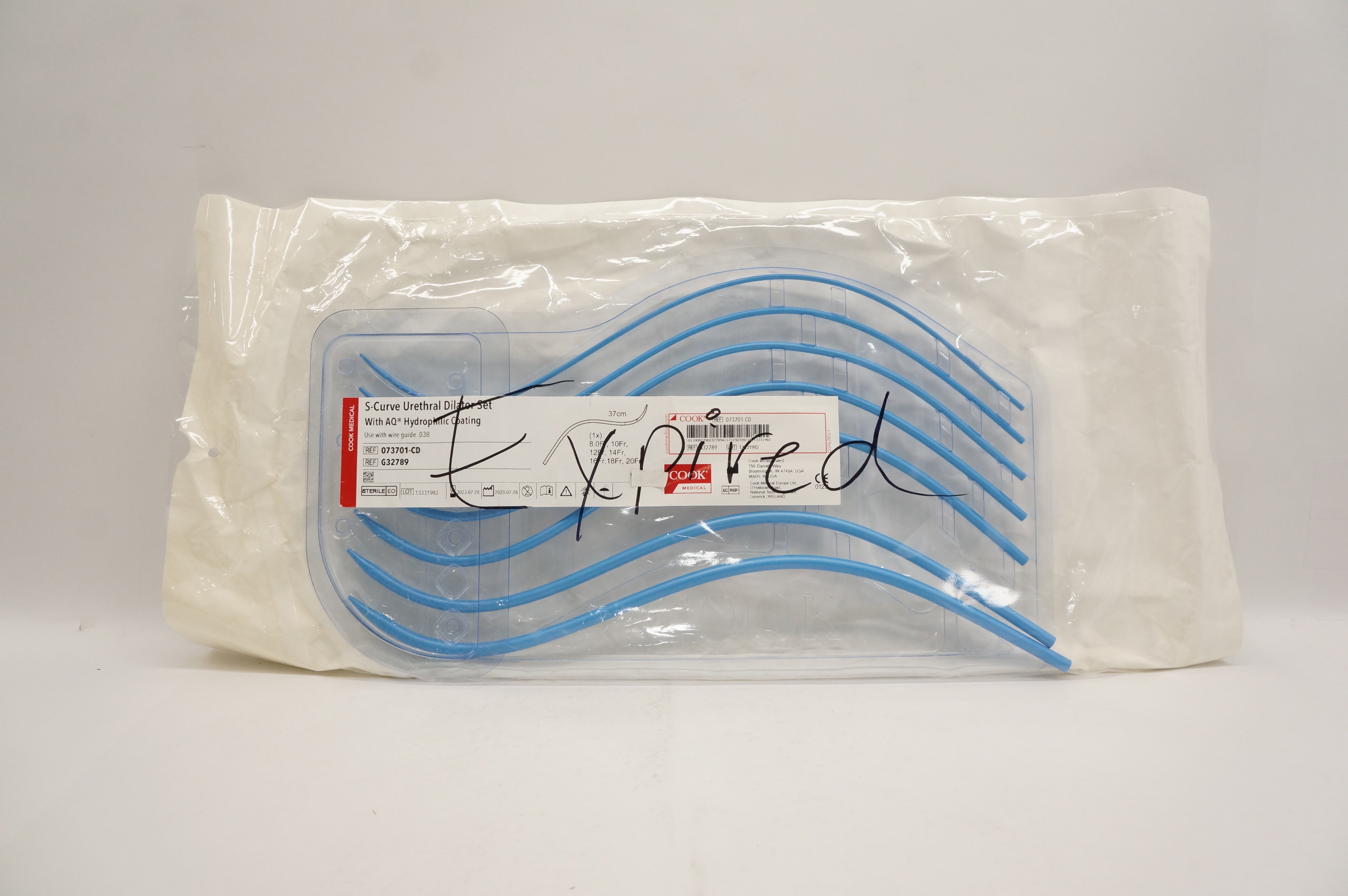 Cook Medical G32789 SCurve Urethral Dilator Set 37cm