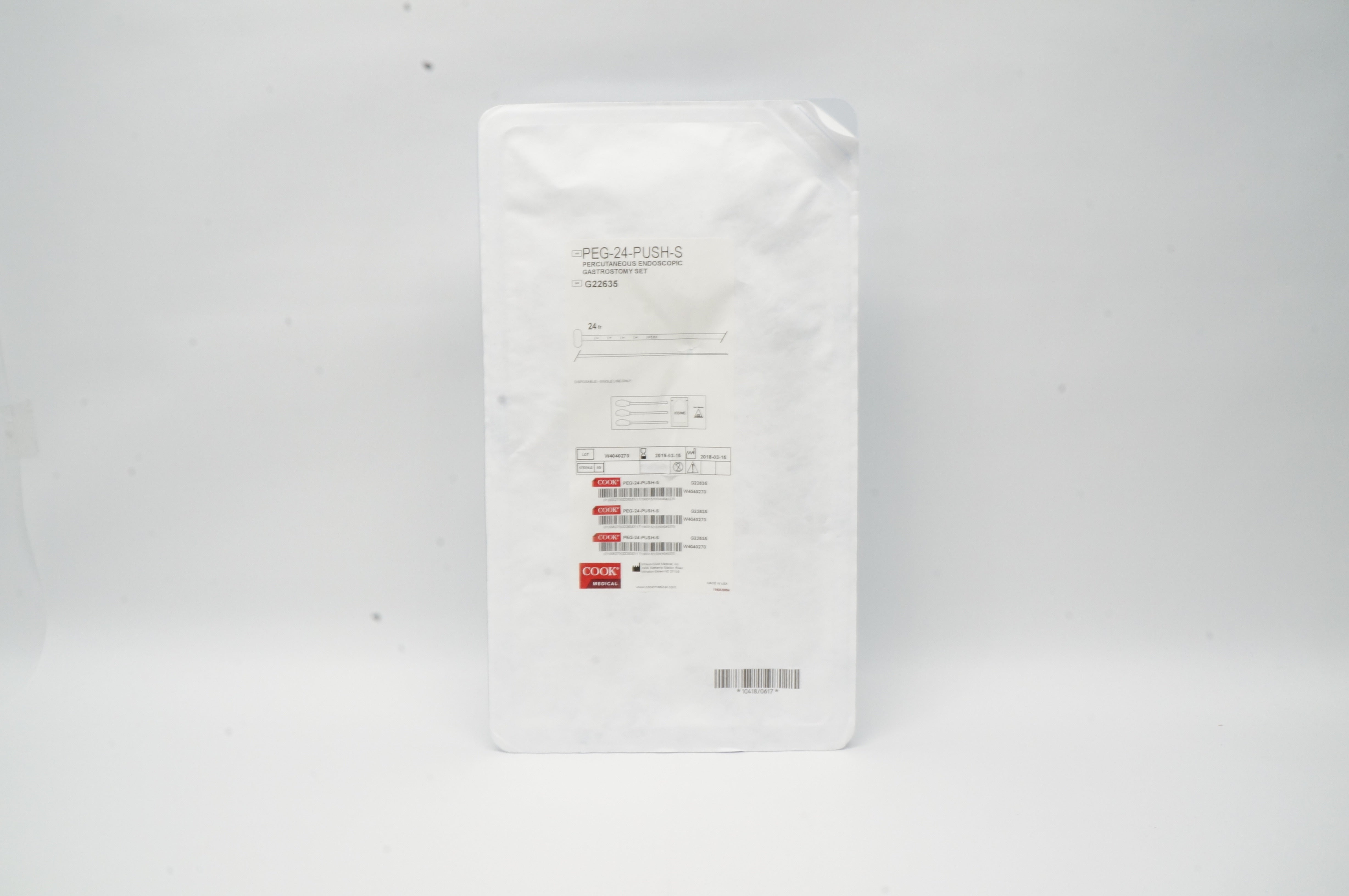 Cook Medical G22635 Percutaneous Endoscopic Gastrostomy Set 24Fr (x)