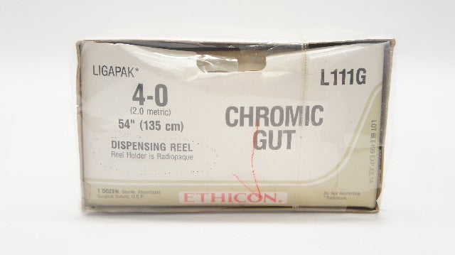 Ethicon L111G 4-0 Chromic Gut Ligapak Dispensing Reel 54inch (x) - Box of 12