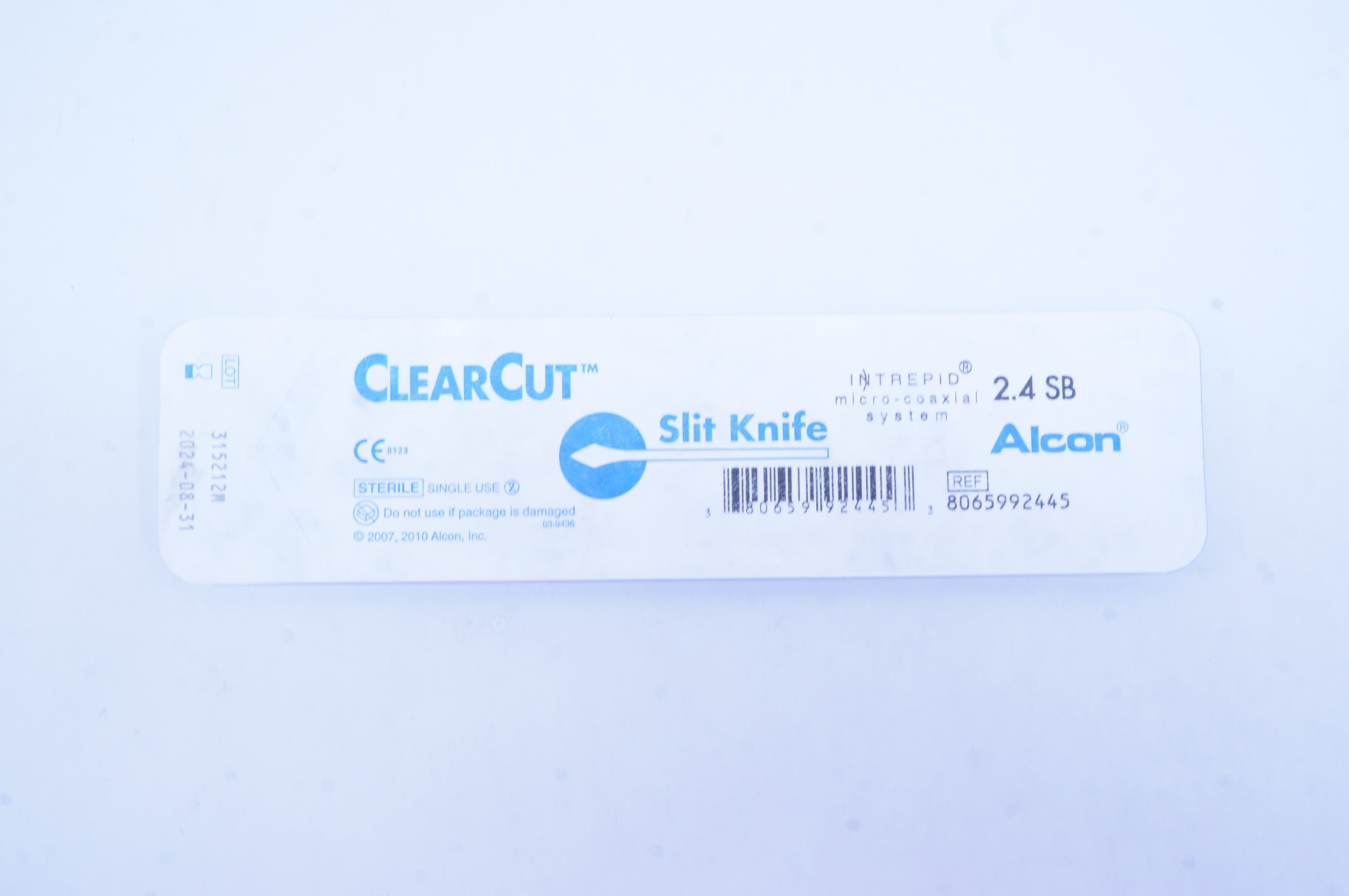 Alcon 8065992445 Intrepid MicroCoaxial System ClearCut Slit Knife 2.4 SB