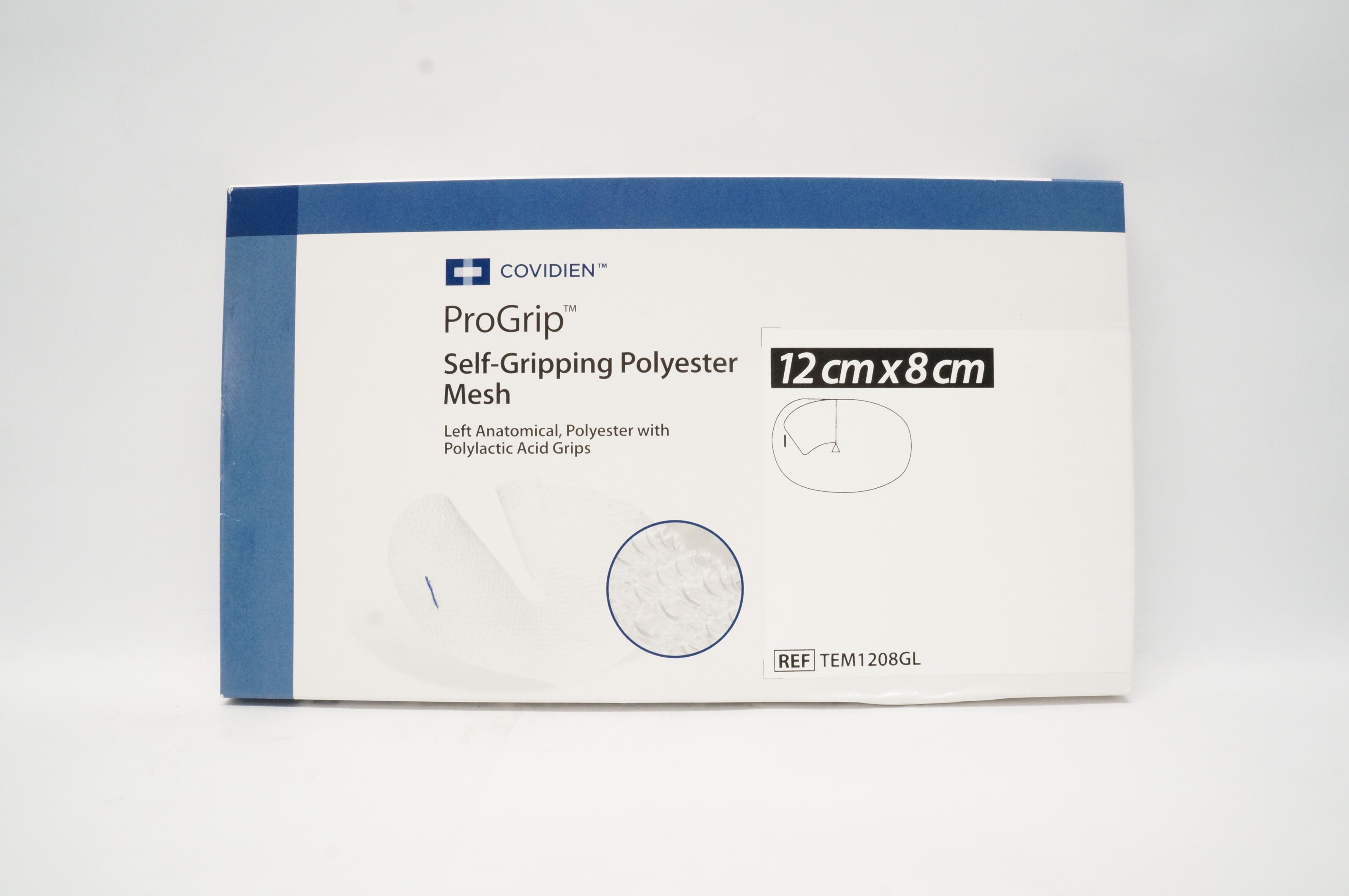 Covidien TEM1208GL ProGrip Self-Gripping Polyester Mesh 12 cm x 8 cm (x)