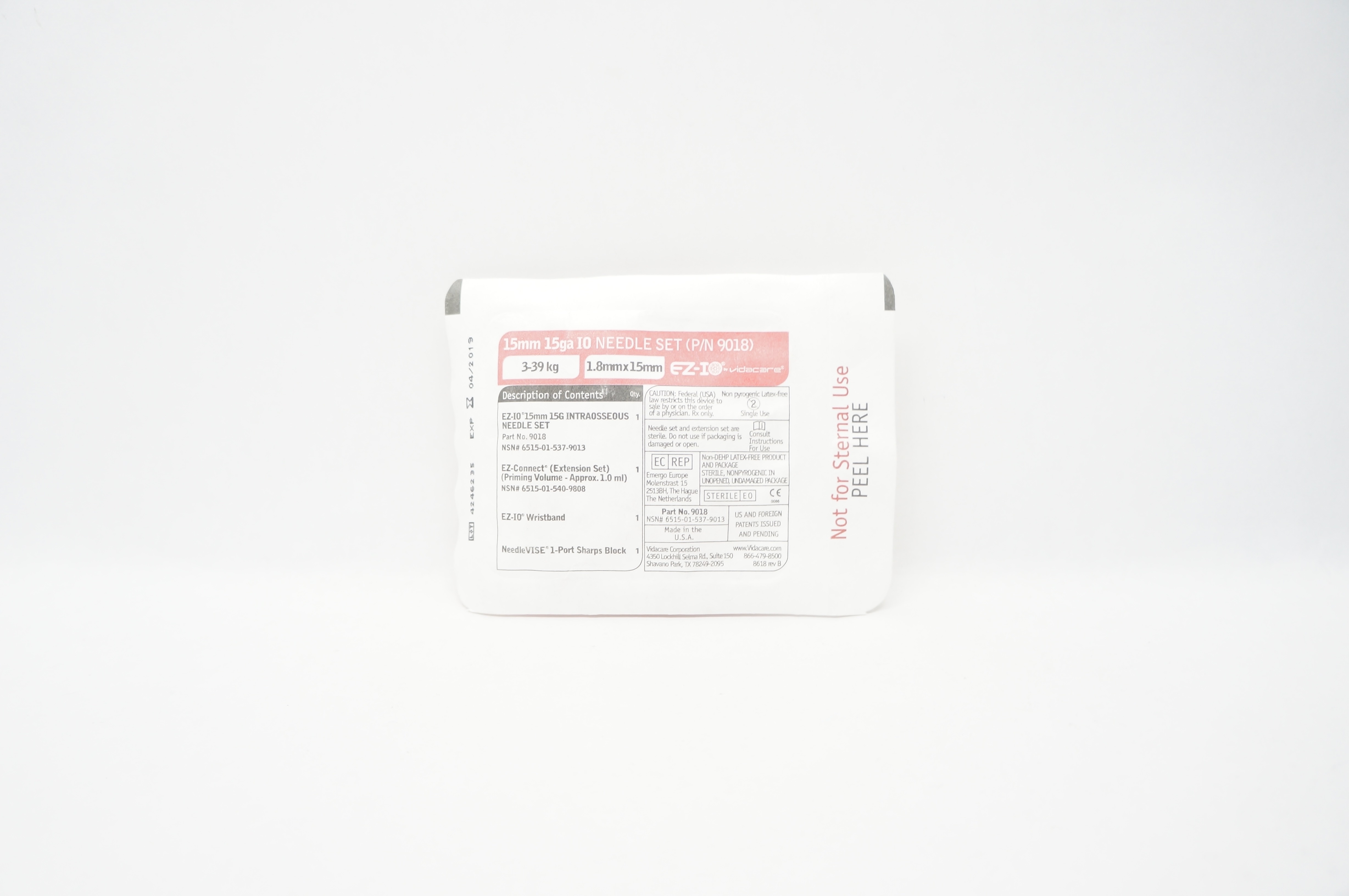 Teleflex 9018 Arrow EZ-IO Ndle Set 15mm x 15ga (x)