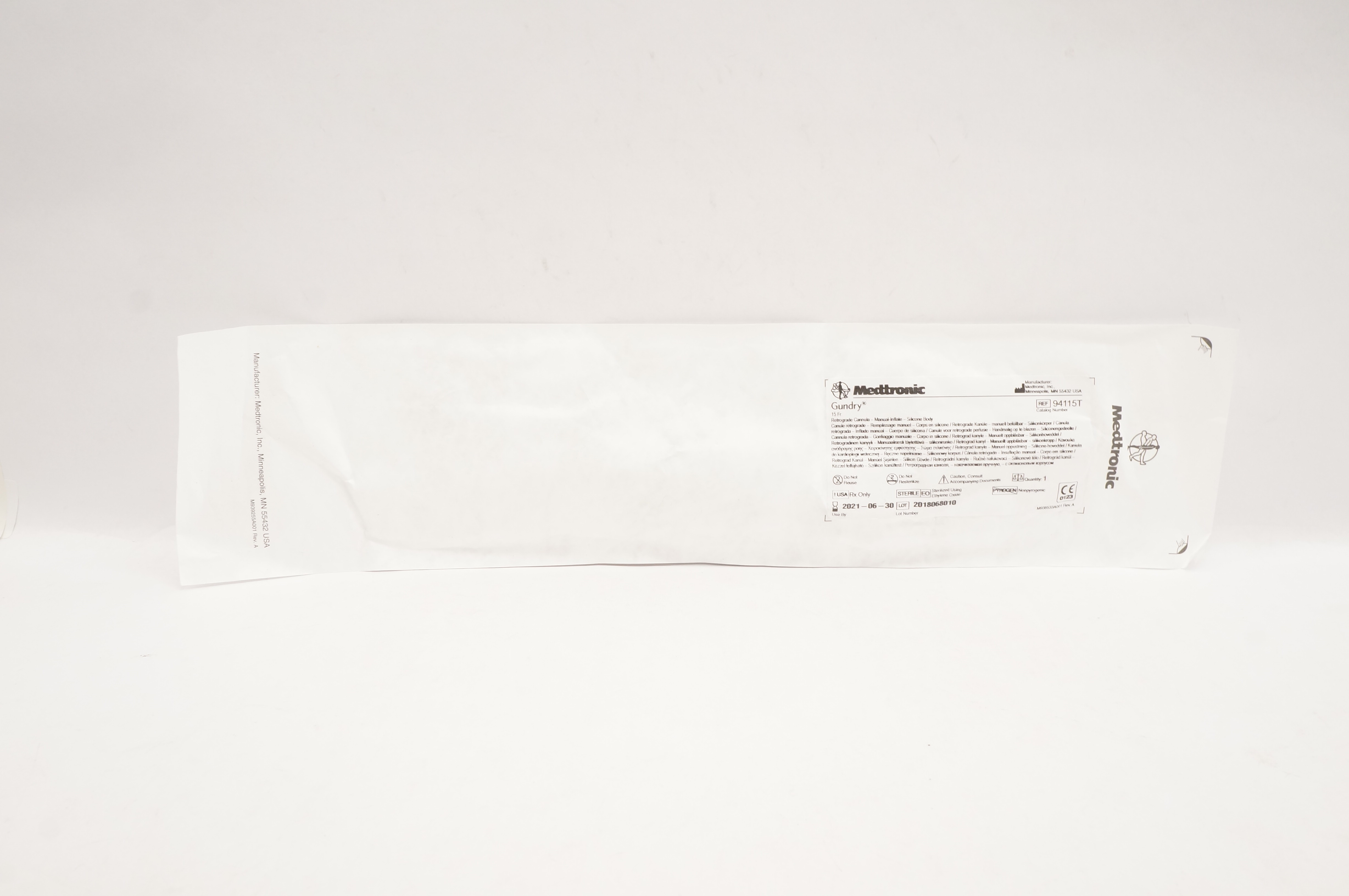 Medtronic 94115T Gundry Retrograde Cannula - Manual-Inflate 15Fr. (x)