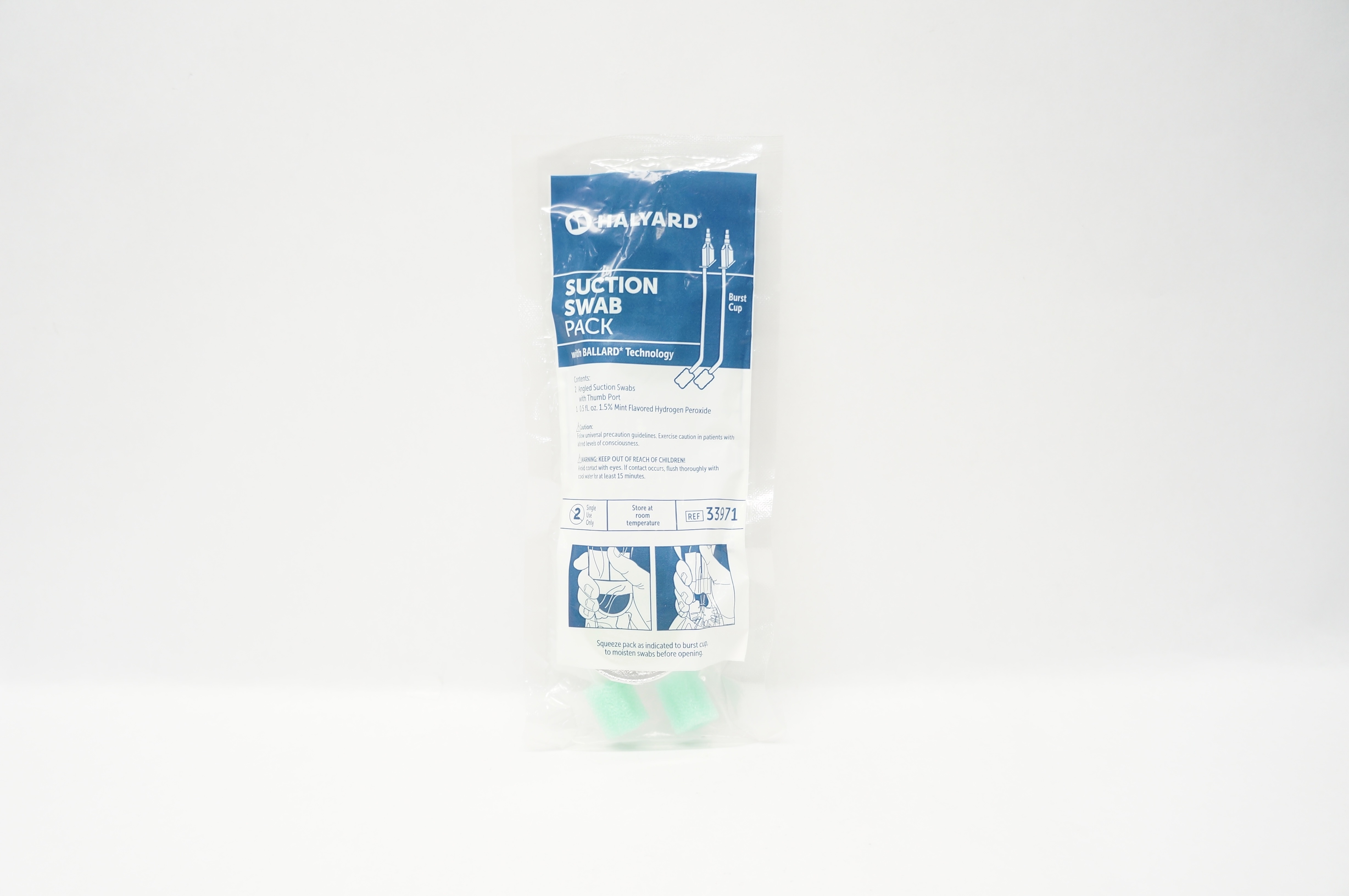 Halyard 33971 Suction Swab Pack With Ballard Technology (x)
