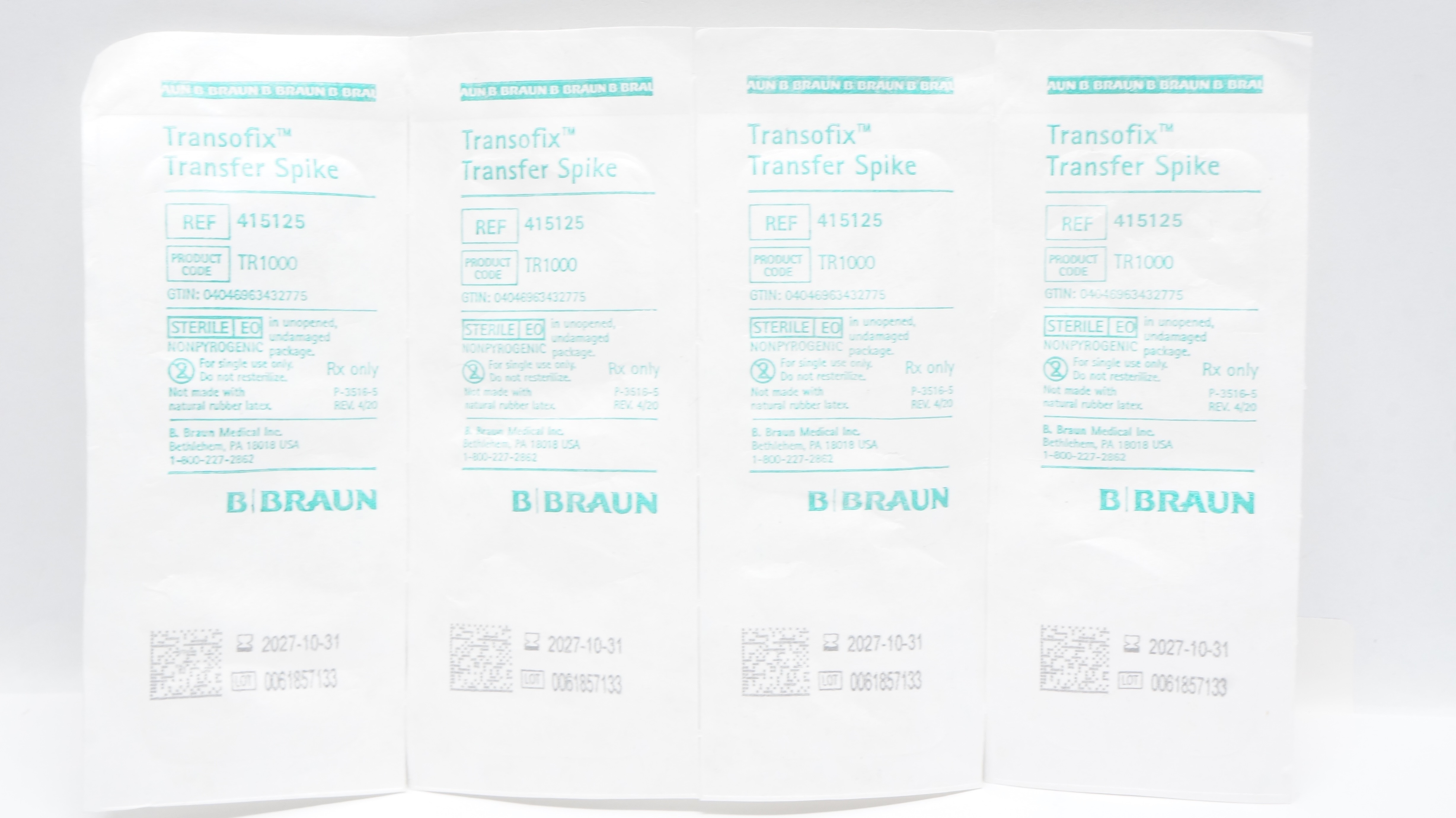 Transofix Braun 415125 Transofix Transfer Spike - Lot of 4