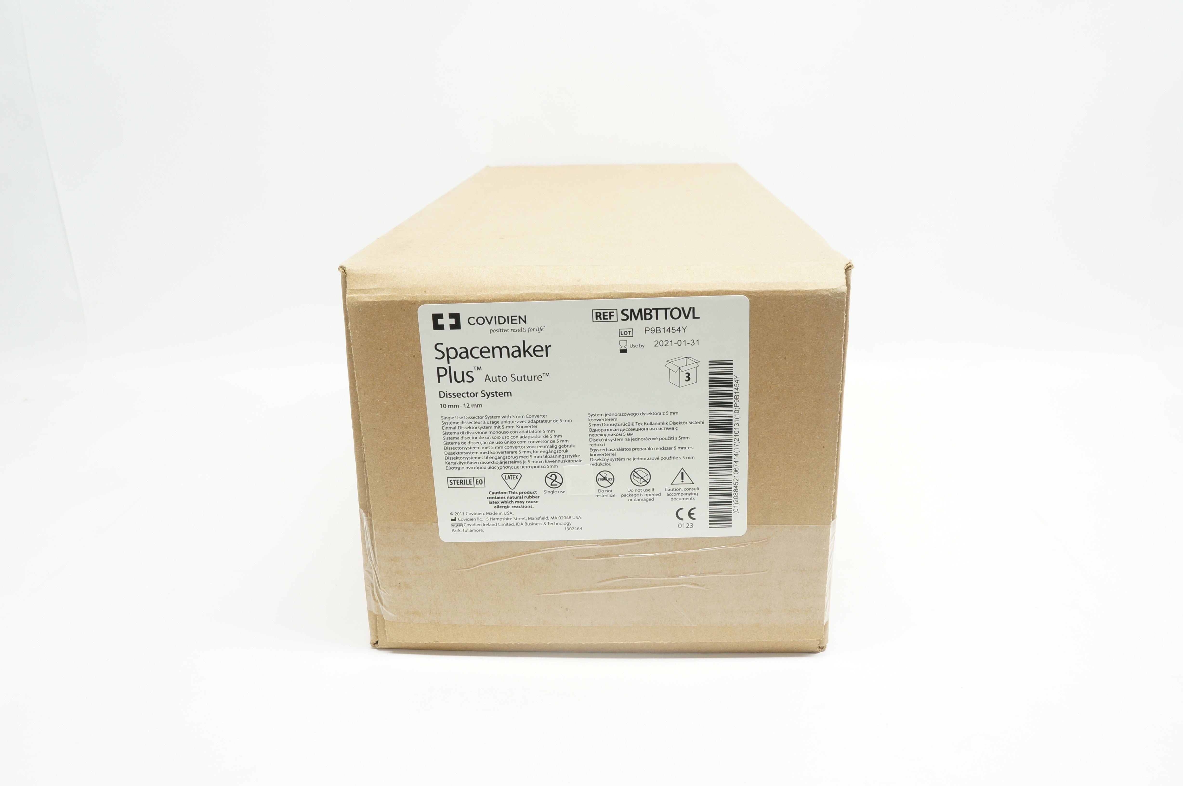 Covidien SMBTTOVL Spacemaker Plus Dissector System 10mm x 12mm – Box of 3